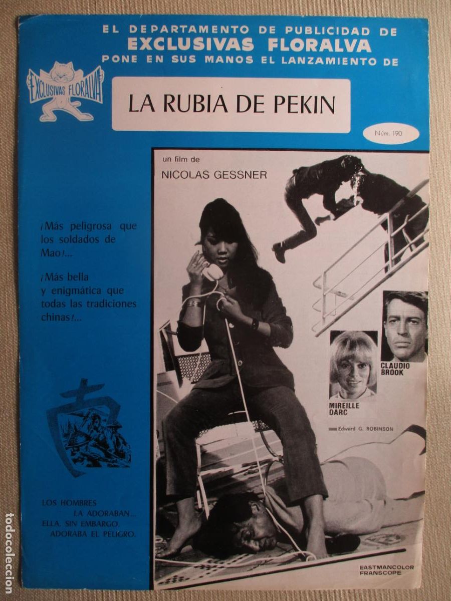 Cinema: LA RUBIA DE PEKIN. GUIA ORIGINAL ESTRENO. PEDIDO MINIMO EN GUIAS 10 EUROS.