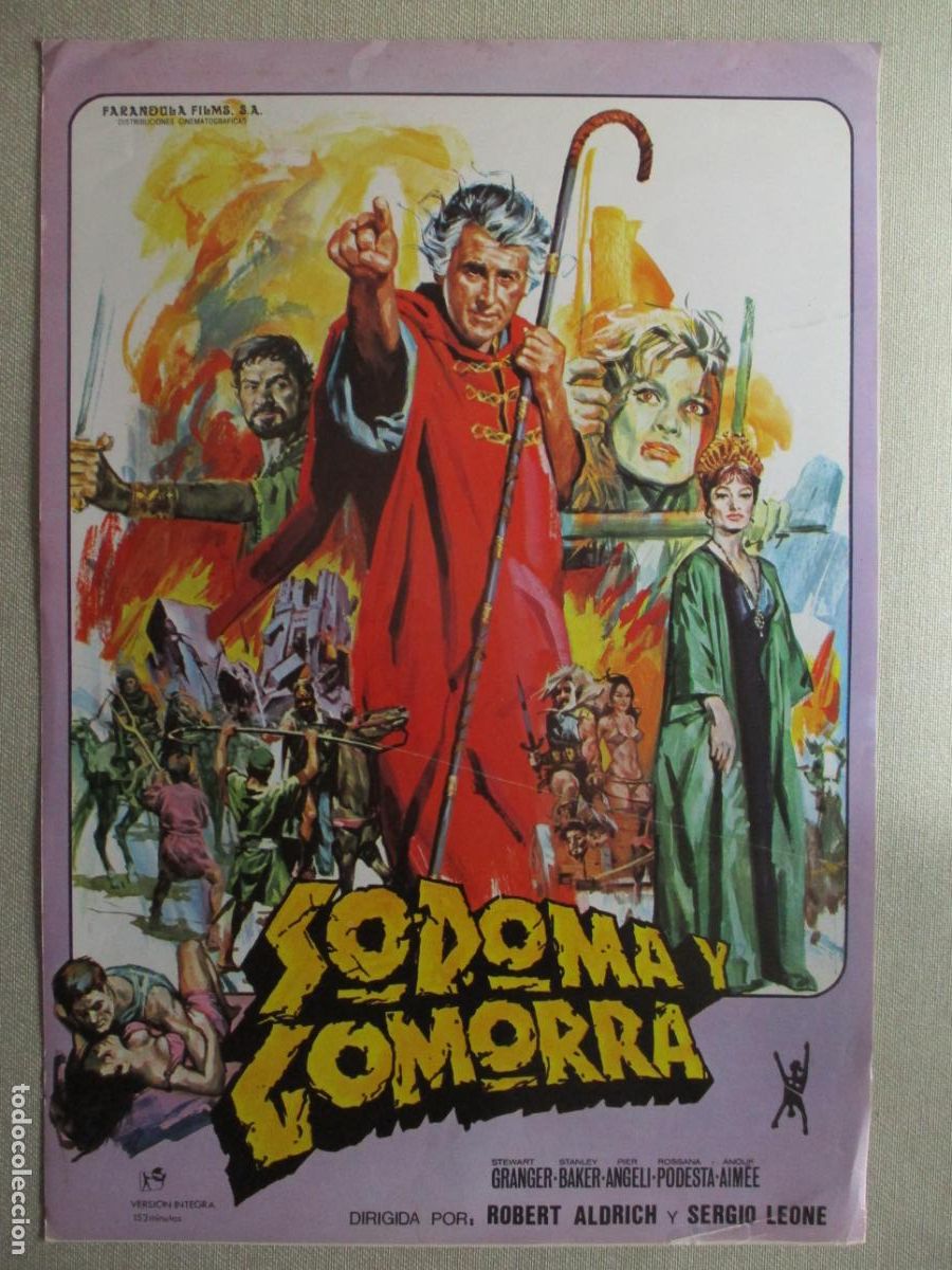 Cinema: SODOMA Y GOMORRA. GUIA ORIGINAL RE-ESTRENO. PEDIDO MINIMO EN GUIAS 10 EUROS.