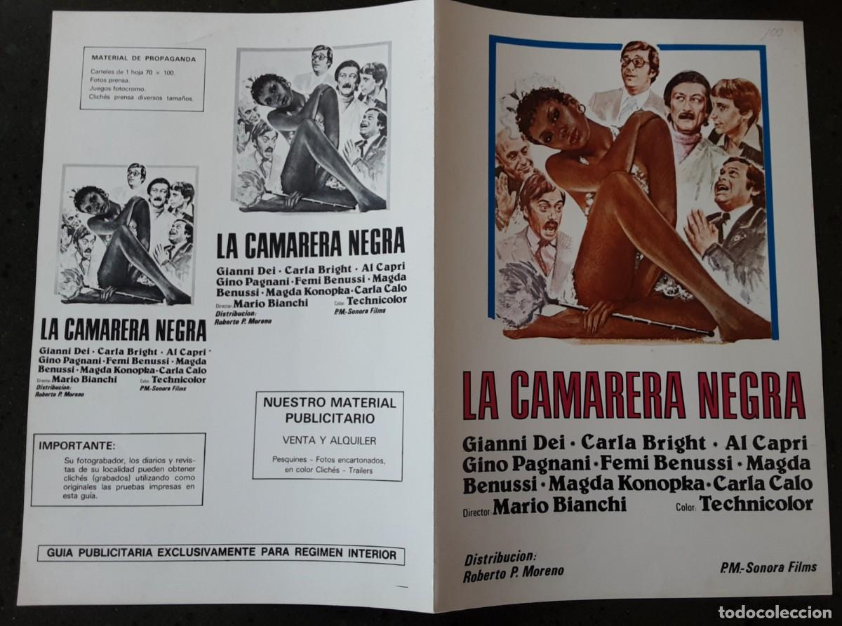 Cinema: LA CAMARERA NEGRA, GIANNI DEI, CARLA BRIGHT, AL CAPRI.