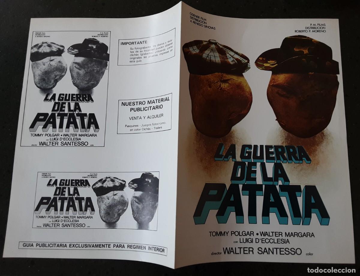 Cinema: LA GUERRA DE LA PATATA, TOMMY POLGAR, WALTER MARGARA.