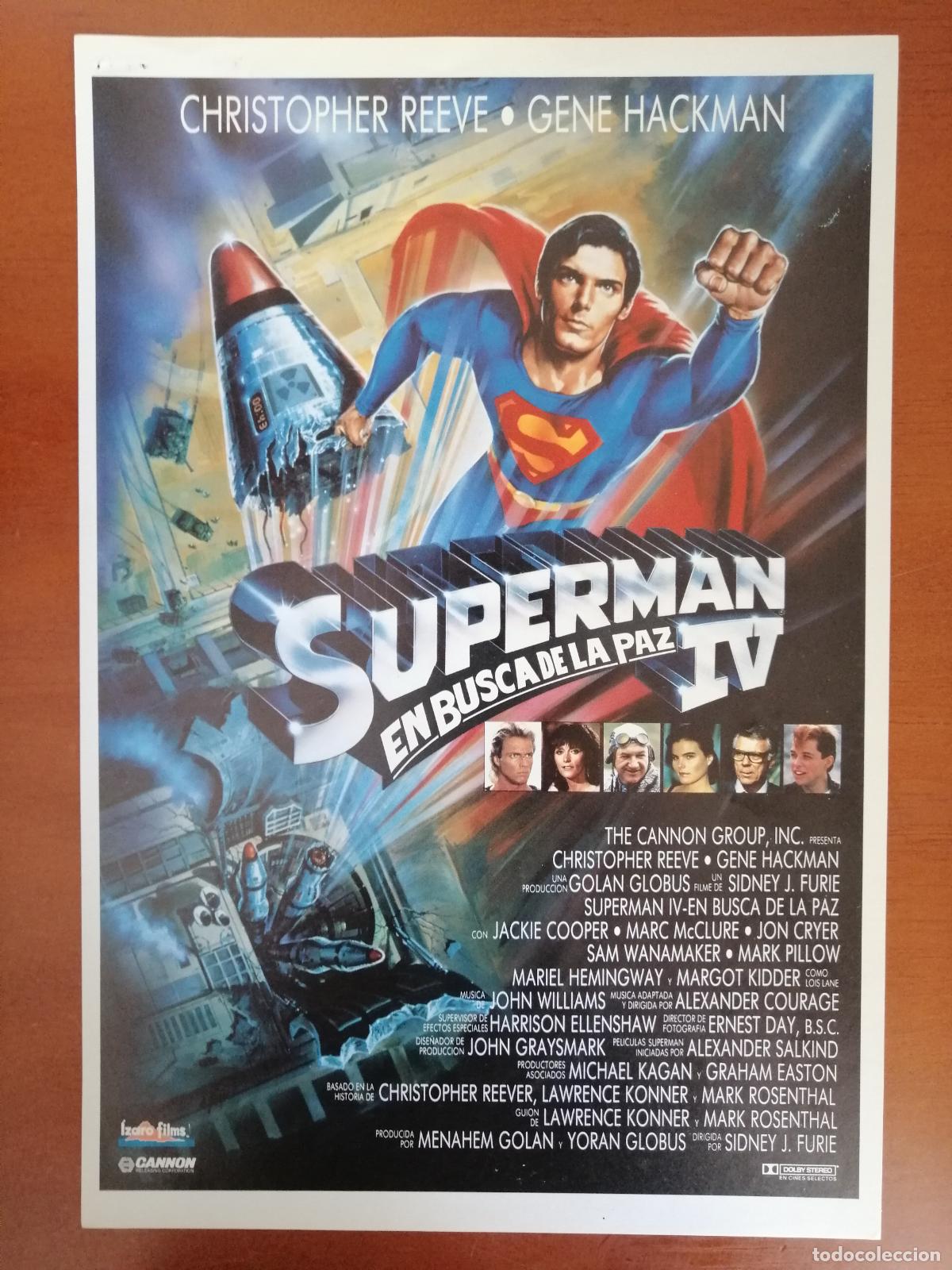 Cine: G10242 SUPERMAN IV (EN BUSCA DE LA PAZ)-SENCILLO