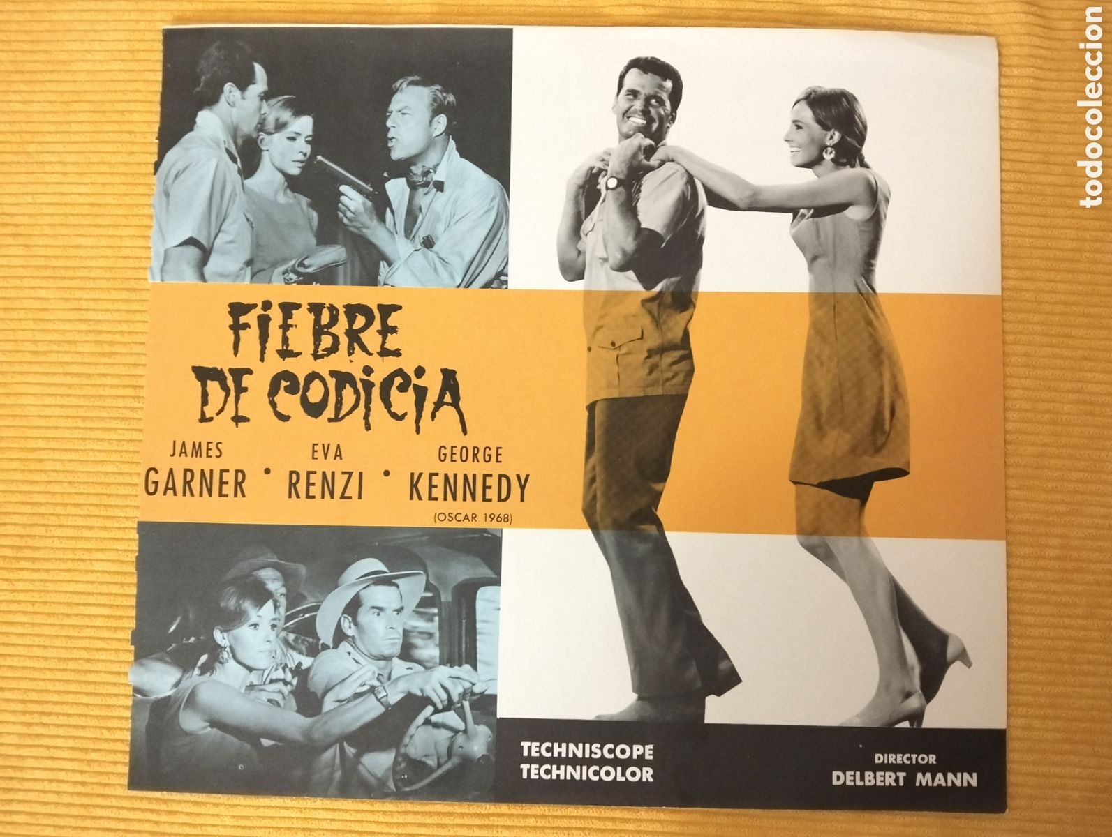 Cin&eacute;ma: FIEBRE DE CODICIA - JANES GARNER - EVA RENZI - GEORGE KENNEDY - GUIA DE CINE ORIGINAL J53
