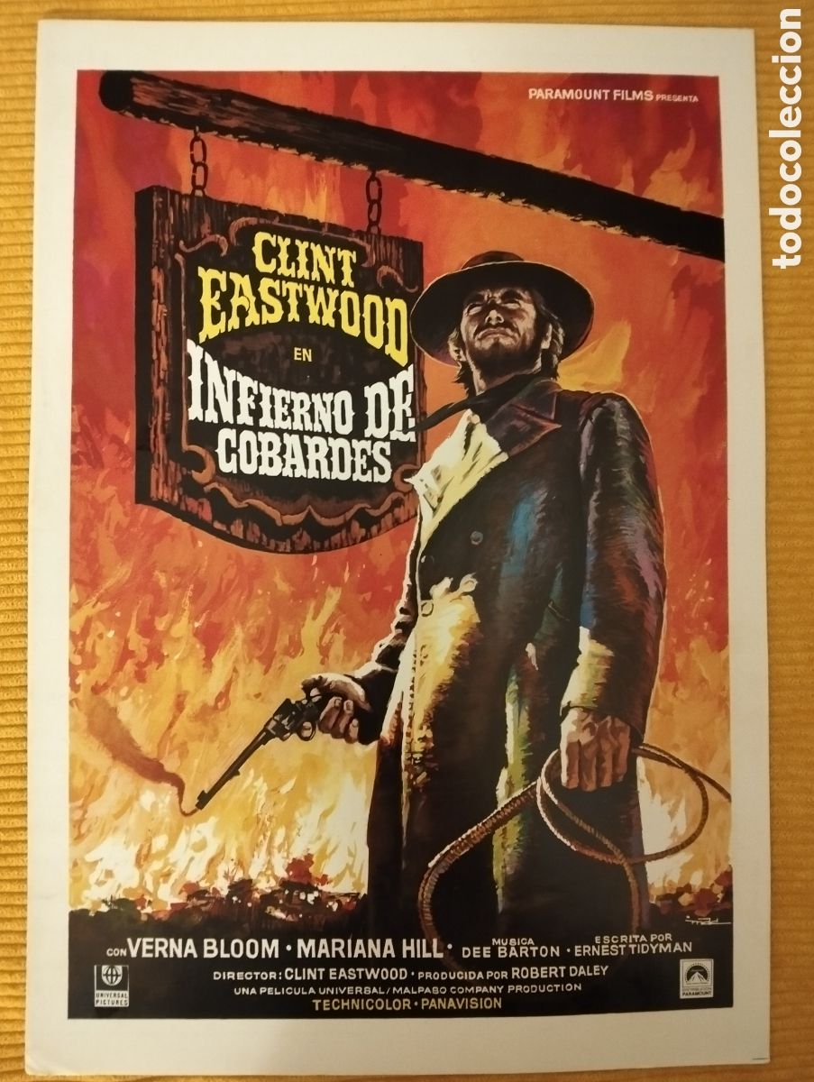Cine: INFIERNO DE COBARDES - CLINT EASTWOOD - GUIA DE CINE ORIGINAL J54