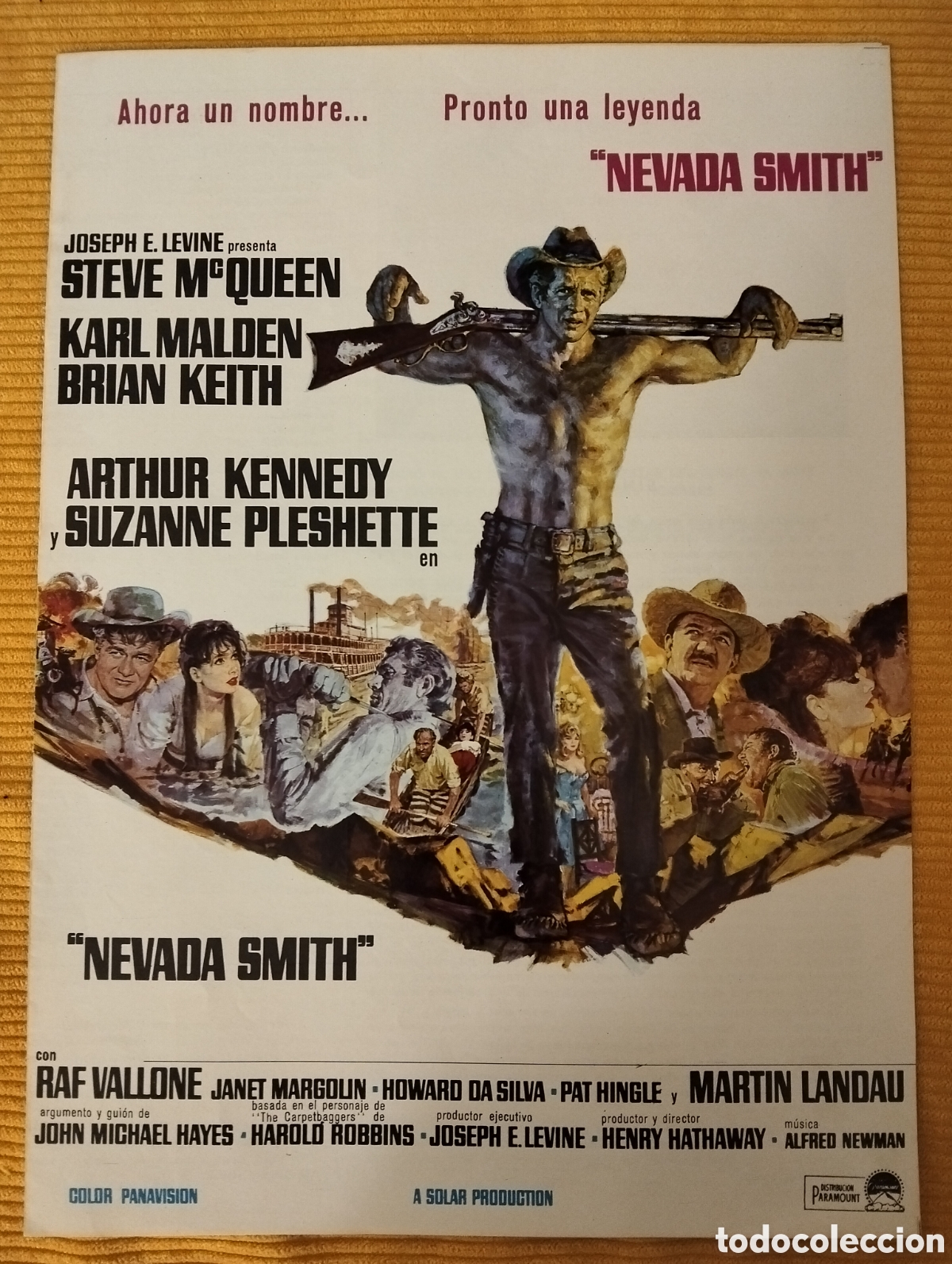 Cinema: NEVADA SMITH - STEVE MCQUEEN - KARL MALDEN - BRIAN KEITH - GUIA DE CINE ORIGINAL J54