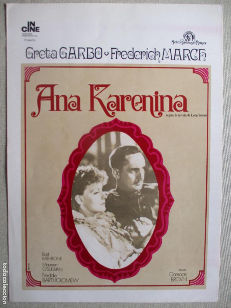 Cine: ANA KARENINA. GUIA ORIGINAL RE-ESTRENO. PEDIDO MINIMO EN GUIAS 10 EUROS.