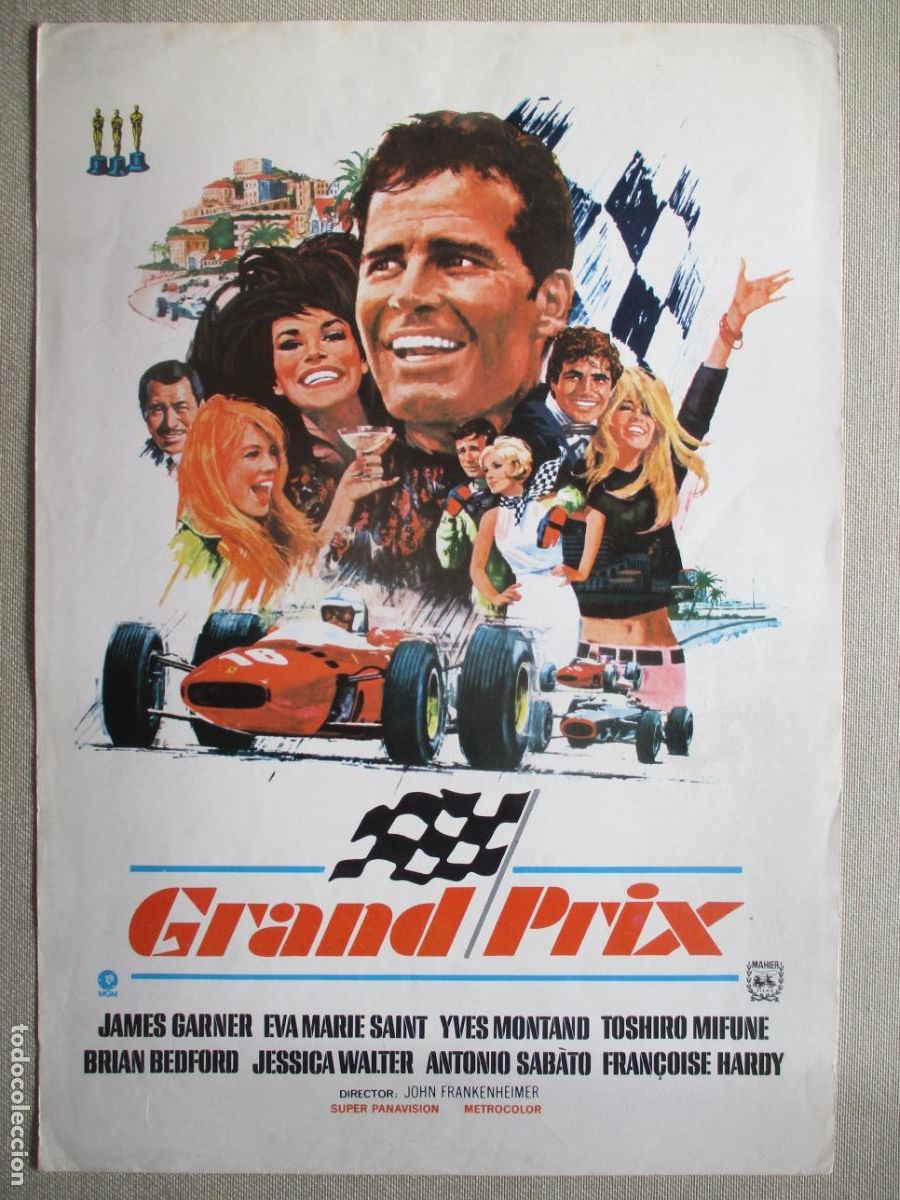 Cine: GRAND PRIX. GUIA ORIGINAL RE-ESTRENO. PEDIDO MINIMO EN GUIAS 10 EUROS.