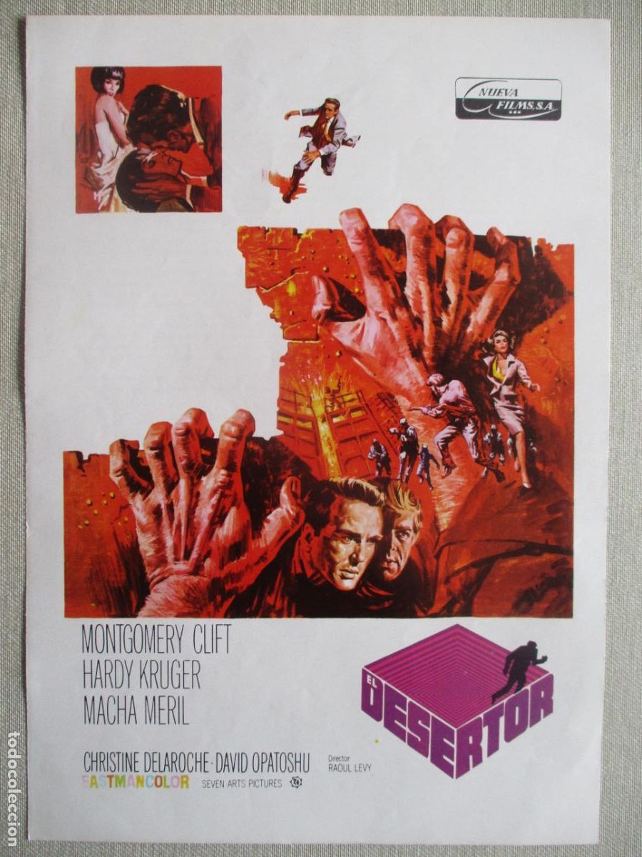 Cinema: EL DESERTOR. GUIA ORIGINAL ESTRENO. PEDIDO MINIMO EN GUIAS 10 EUROS.
