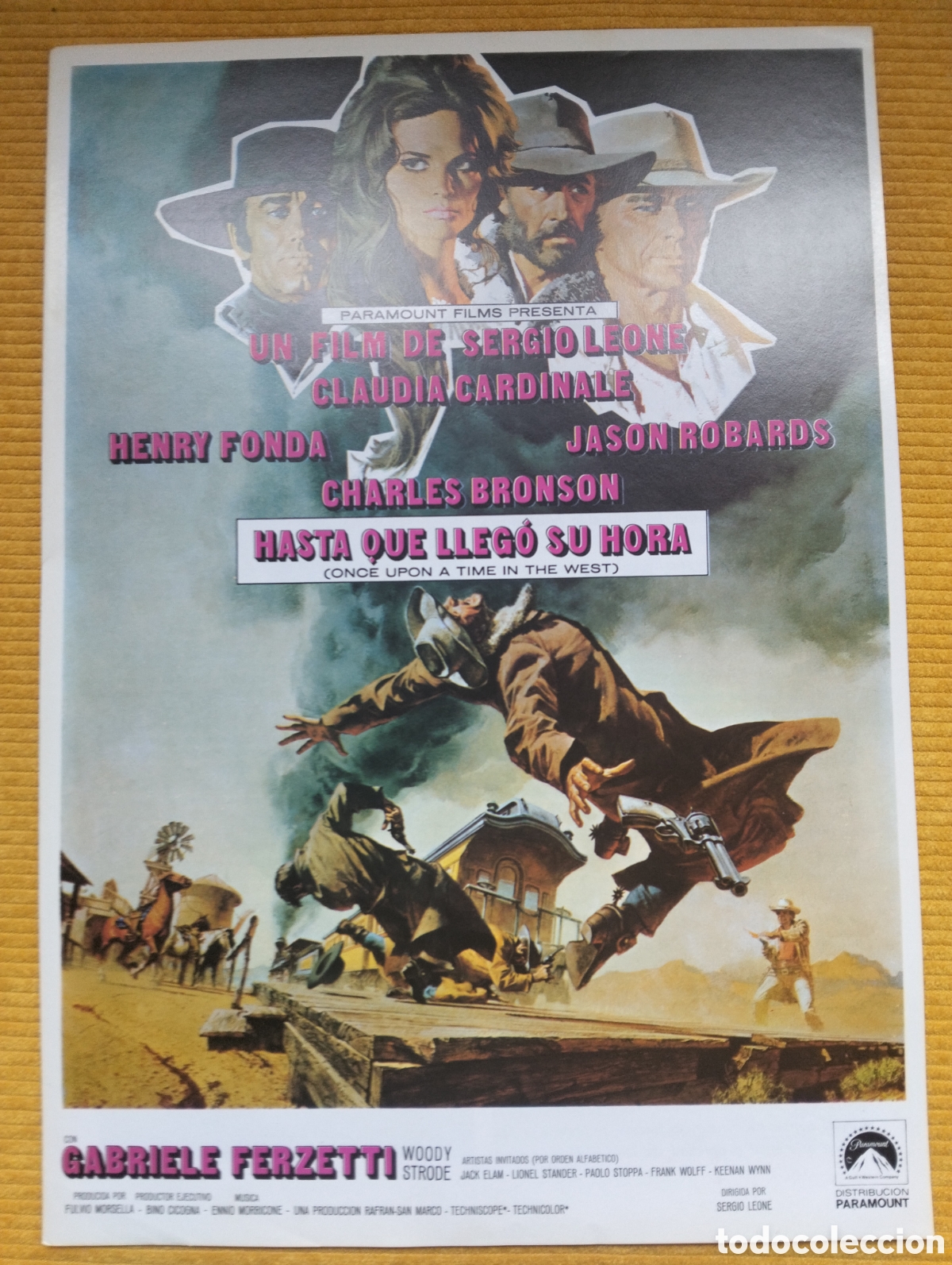 Cine: HASTA QUE LLEGO SU HORA - SERGIO LEONE - CLAUDIA CARDINALE - GUIA DE CINE ORIGINAL J54