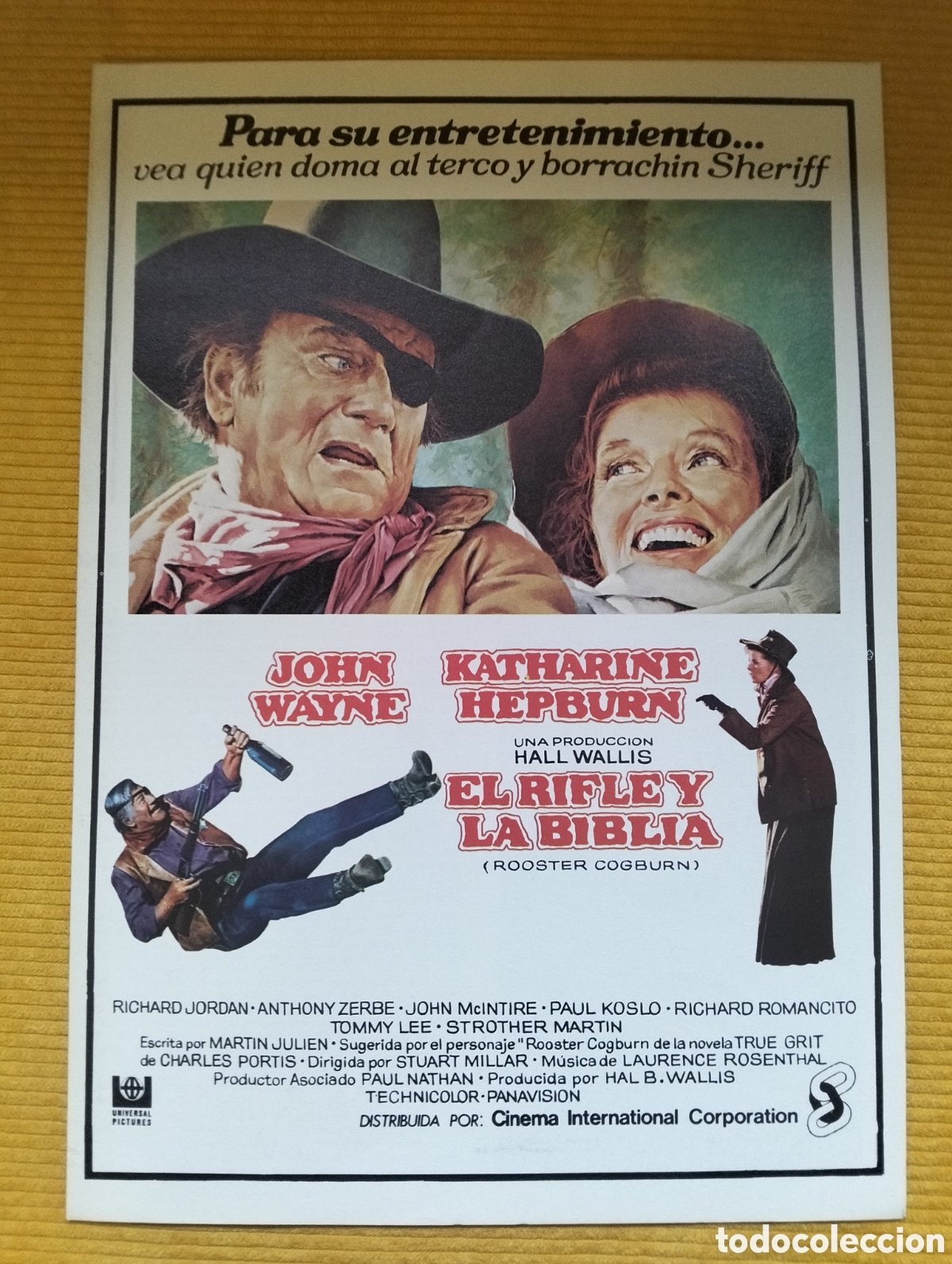 Cinema: EL RIFLE Y LA BIBLIA - JOHN WAYNE - KATHARINE HEPBURN - GUIA DE CINE ORIGINAL - J55