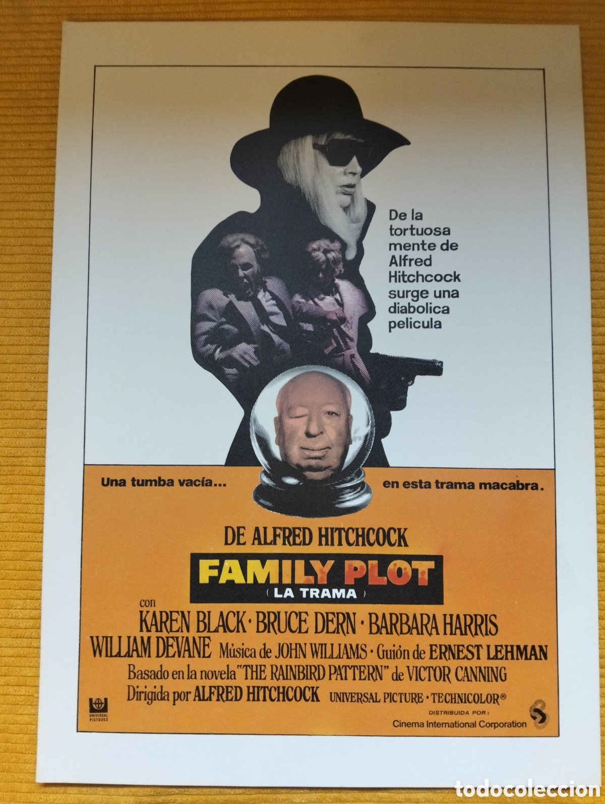 Cinema: FAMILY PLOT LA TRAMA - KAREN BLACK - BRUCE DERN - BARBARA HARRIS - GUIA DE CINE ORIGINAL - J56
