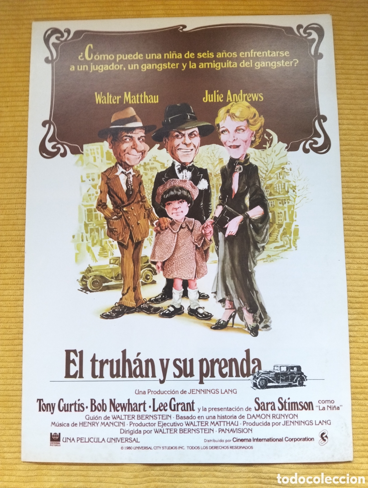 Kino: EL TRUHAN Y SU PRENDA - WALTER MATTHAU - TONY CURTIS - TONY CURTI - GUIA DE CINE ORIGINAL - J56