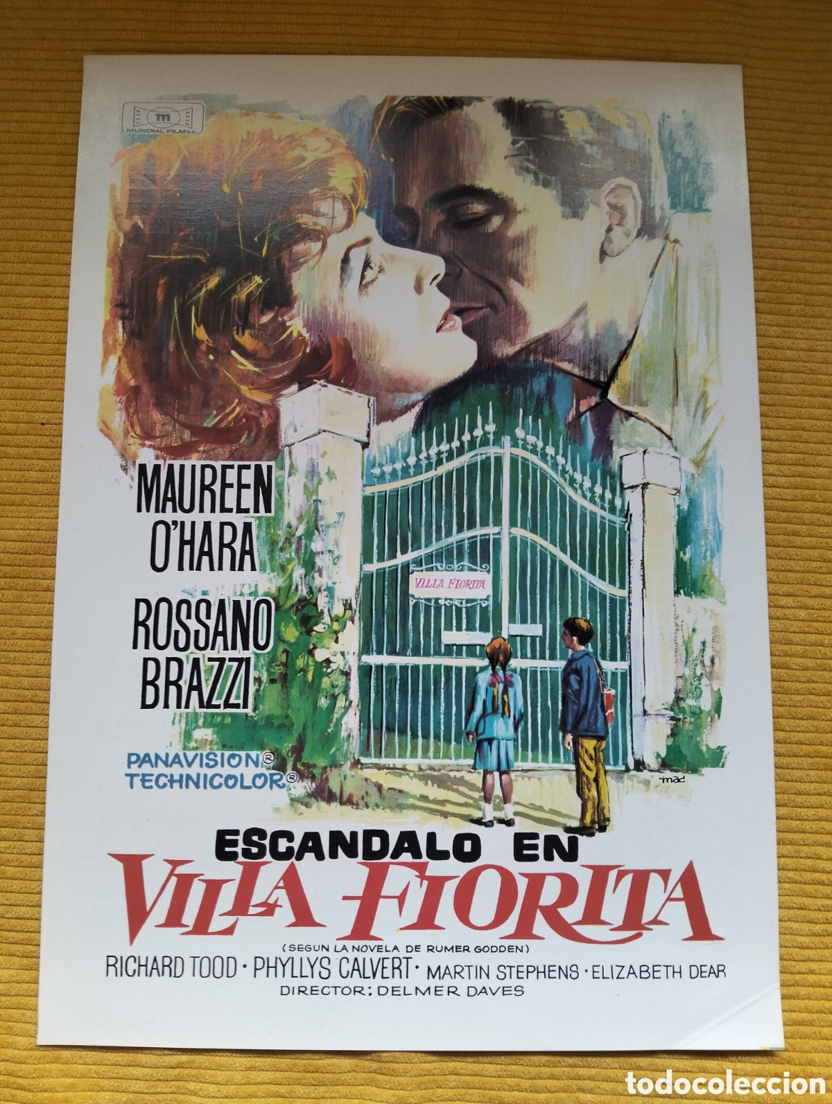 Cine: Escandalo en villa Fiorita - maureen O'hara, Rossano Brazzi GUIA DE CINE ORIGINAL - J56