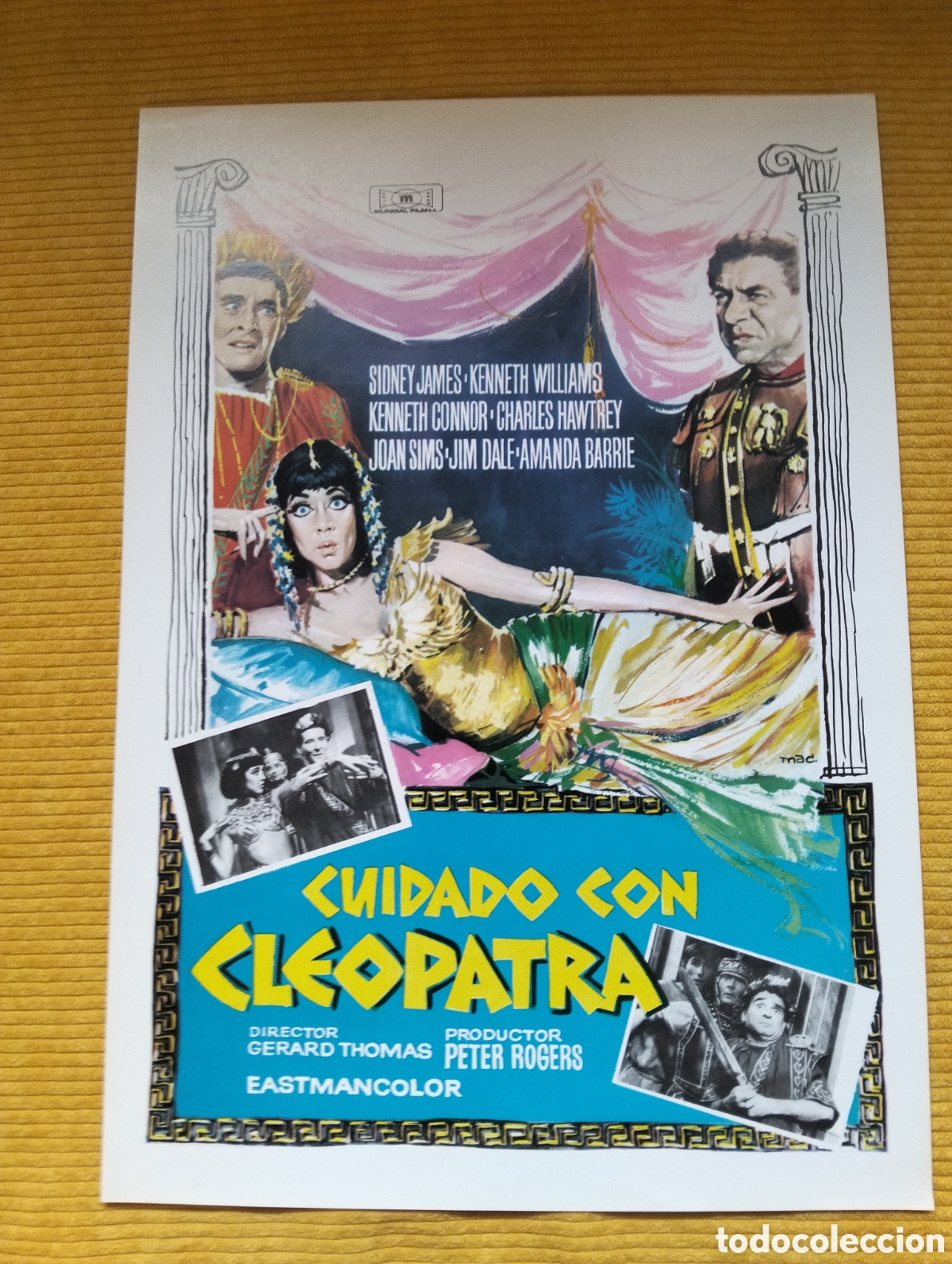 Cine: CUIDADO CON CLEOPATRA SIDNEY JAMES GUIA DE CINE ORIGINAL - J56