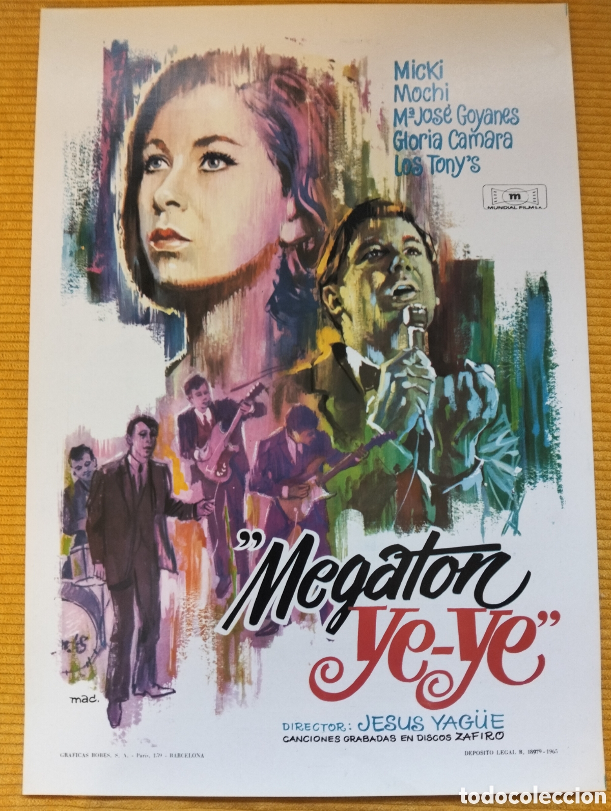 Cin&eacute;ma: MEGAT&Oacute;N YE-YE MICKI MOCHI LOS TONYS GUIA DE CINE ORIGINAL - J56