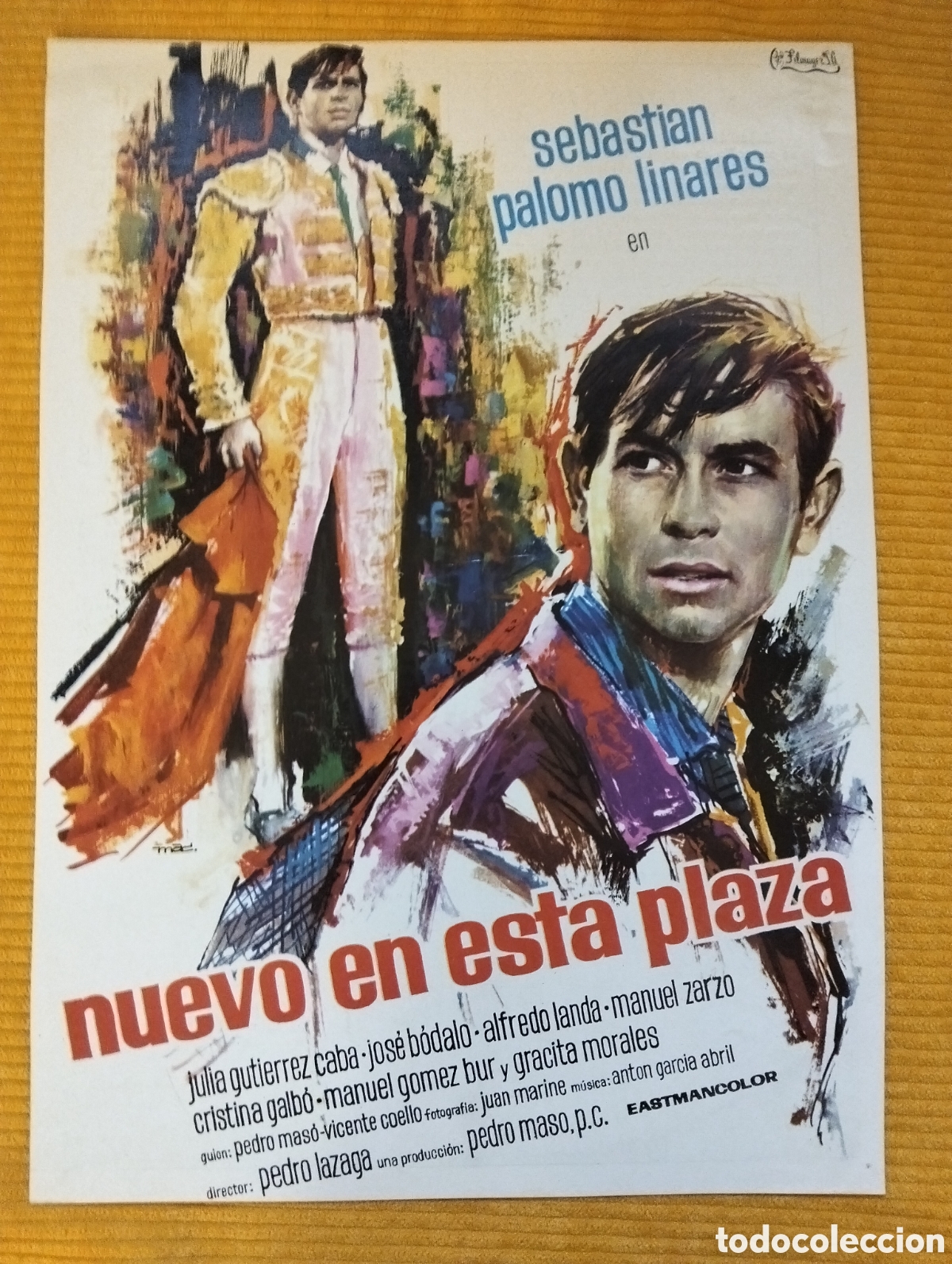 Cin&eacute;ma: Nuevo en esta plaza - palomo Linares, Julia Guti&eacute;rrez Caba GUIA DE CINE ORIGINAL - J56