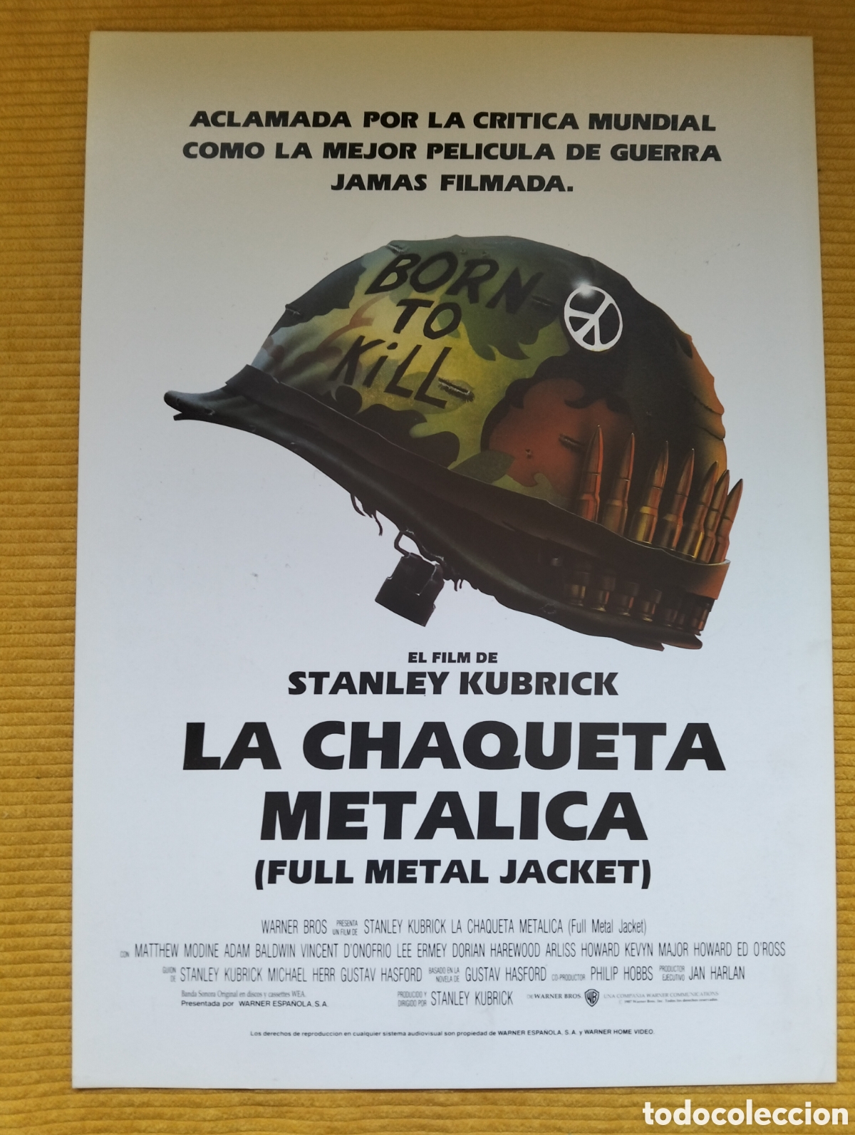 Cine: LA CHAQUETA METALICA STANLEY KUBRICK GUIA DE CINE ORIGINAL - J57