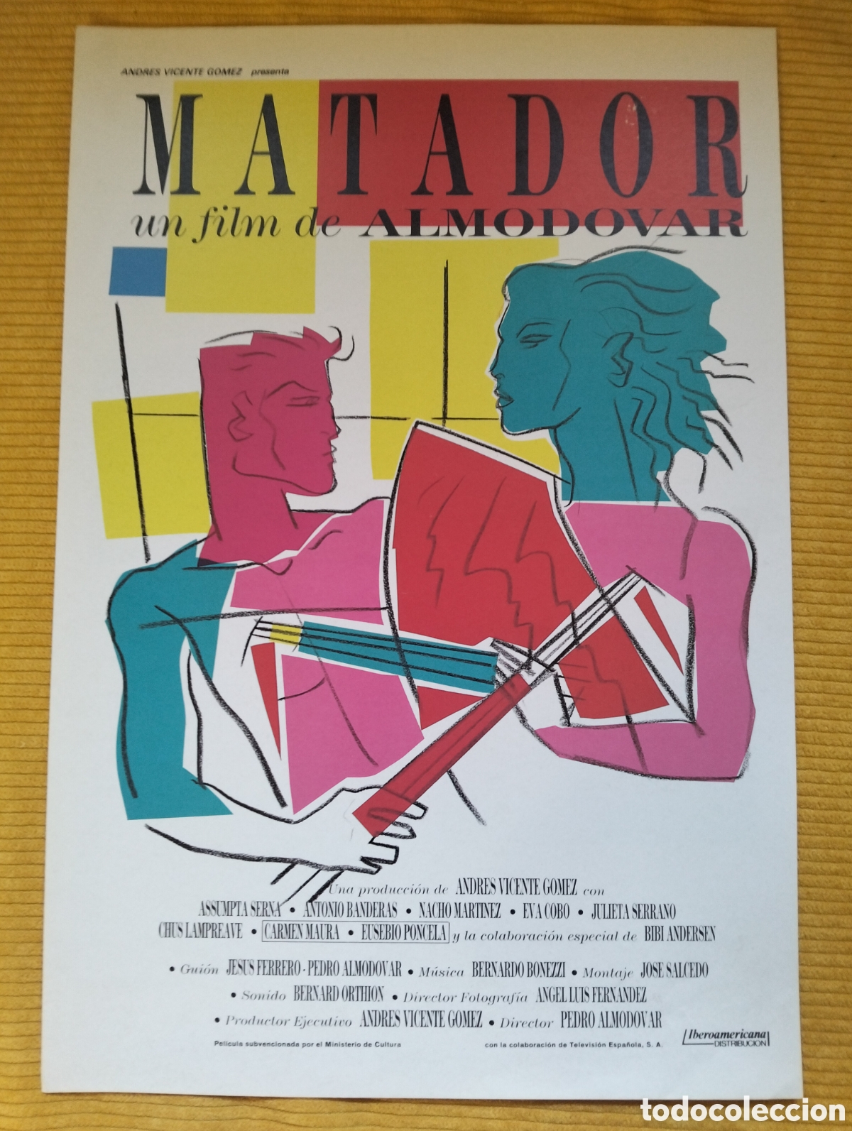 Cine: MATADOR ALMODOVAR ANTONIO BANDERAS GUIA DE CINE ORIGINAL - J57