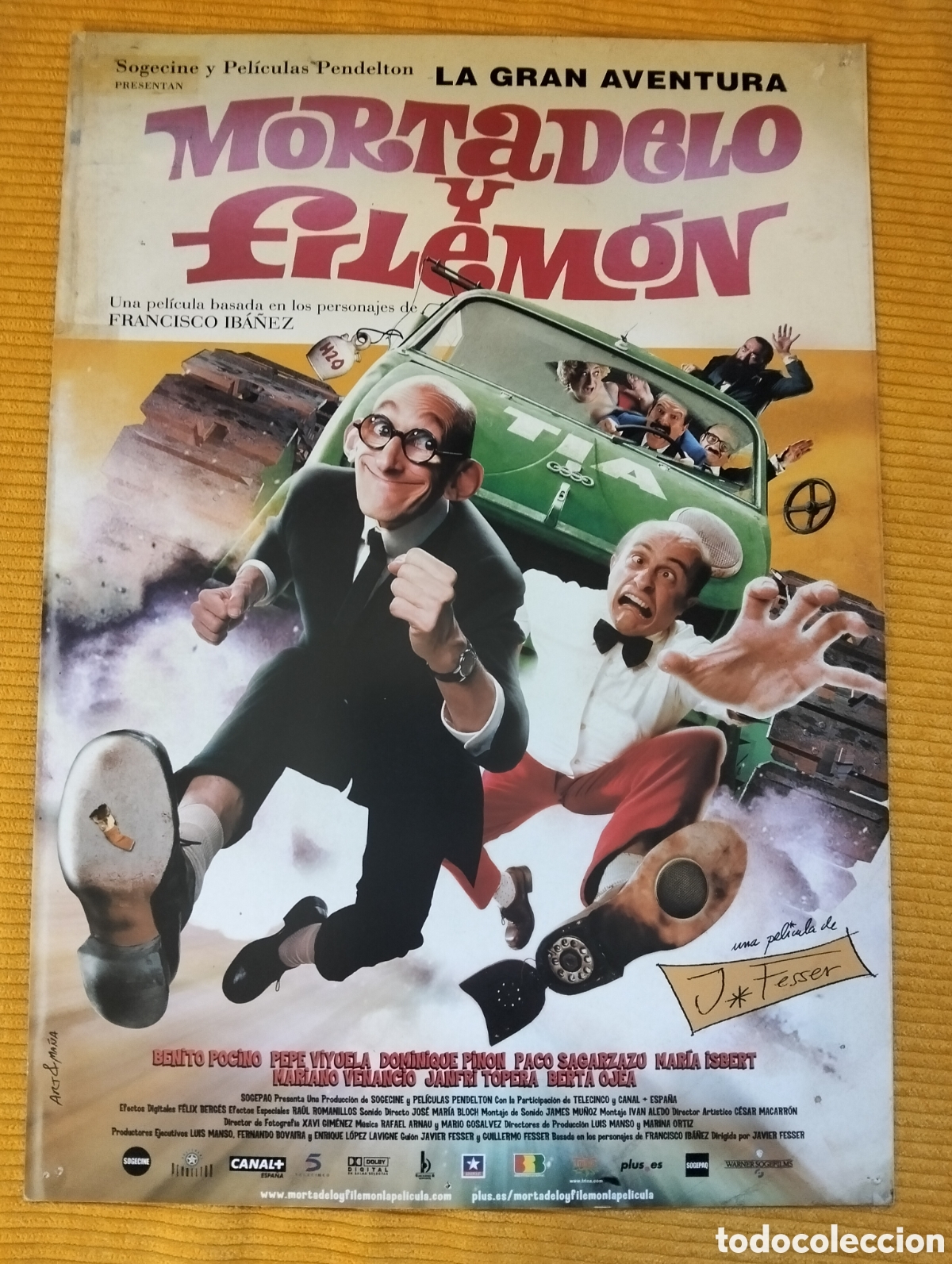 Kino: MORTADELO Y FILEMON LA GRAN AVENTURA GUIA DE CINE ORIGINAL - J53