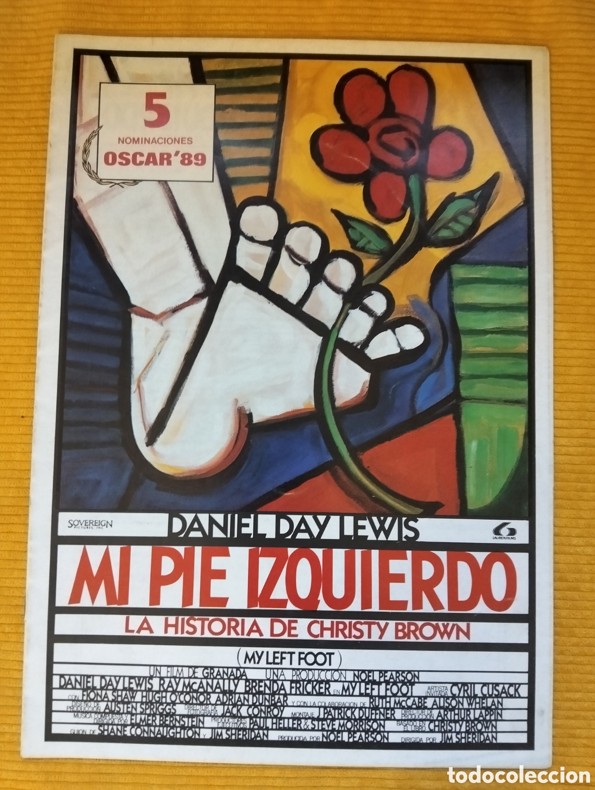Cine: MI PIE IZQUIERDO DANIEL DAY LEWIS GUIA DE CINE ORIGINAL - J57