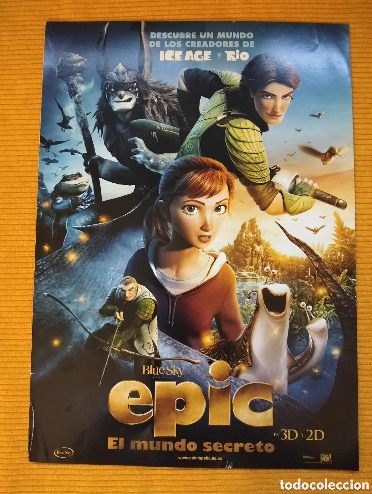 Cine: EPIC EL MUNDO SECRETO GUIA DE CINE ORIGINAL - J57