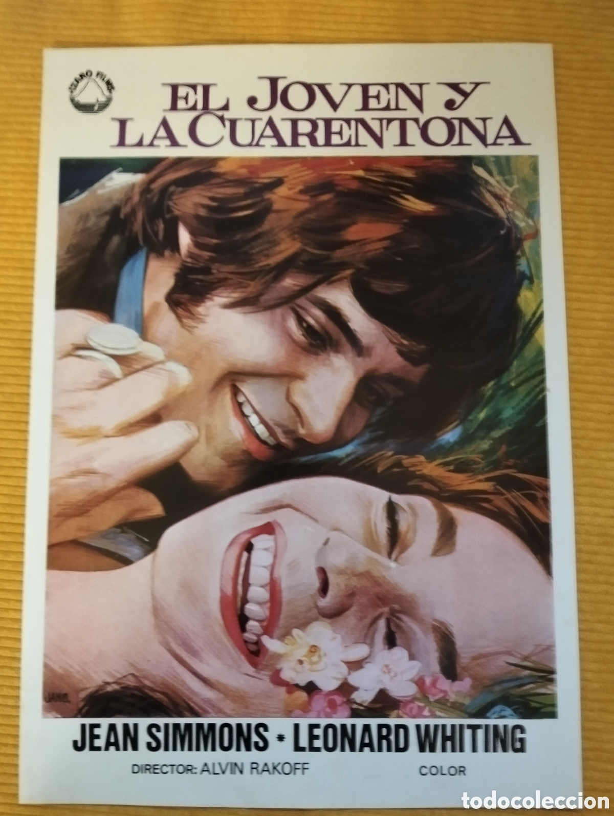 Cinema: EL JOVEN Y LA CUARENTONA JEAN SIMMONS LEONARD WHITING GUIA DE CINE ORIGINAL - J57