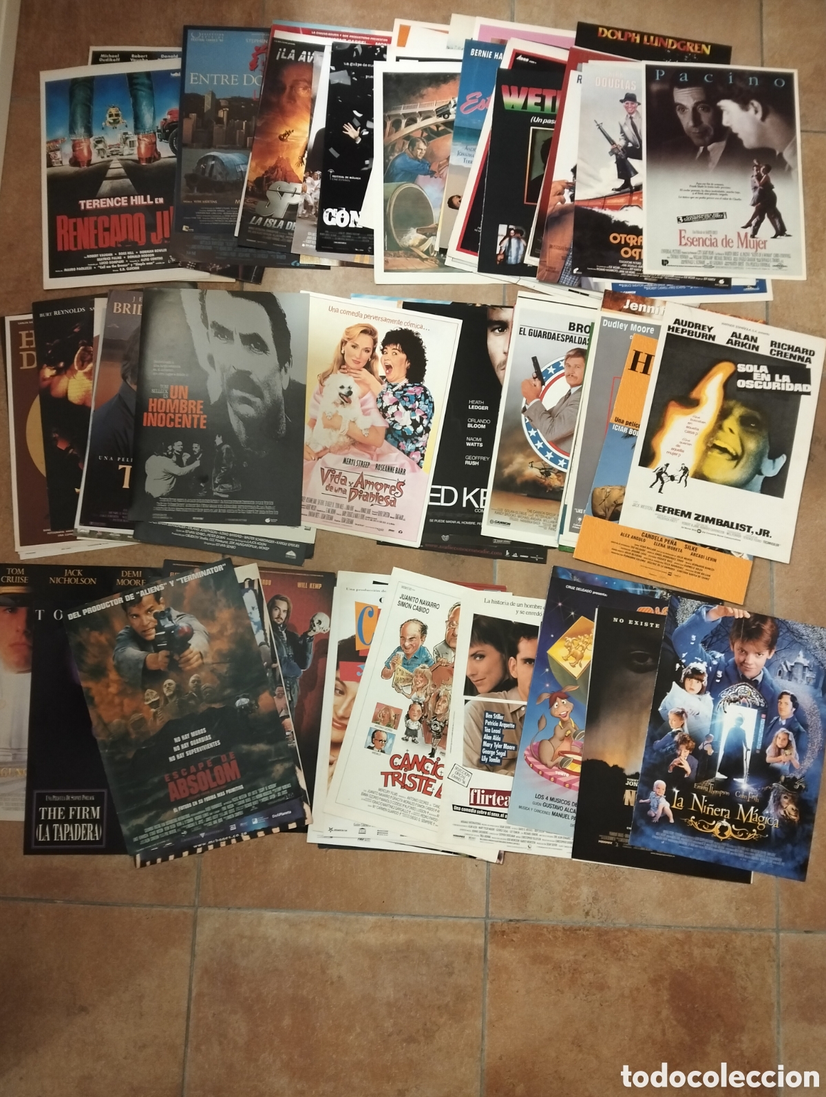 Cine: LOTE DE 100 GUIAS PUBLICITARIAS ORIGINALES DE PELICULAS CINE DIFERENTES. SIMPLES, DOBLES,