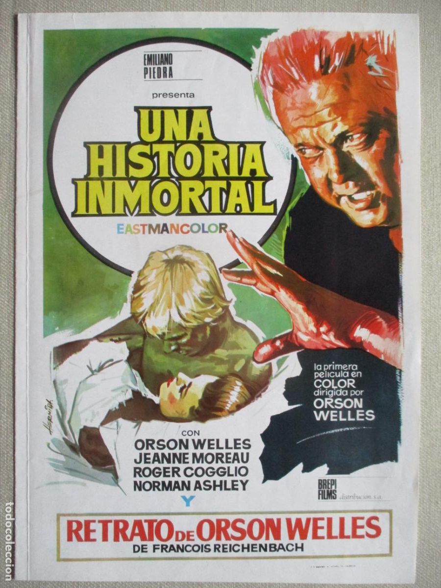Cine: UNA HISTORIA INMORTAL. GUIA ORIGINAL ESTRENO. PEDIDO MINIMO EN GUIAS 10 EUROS.