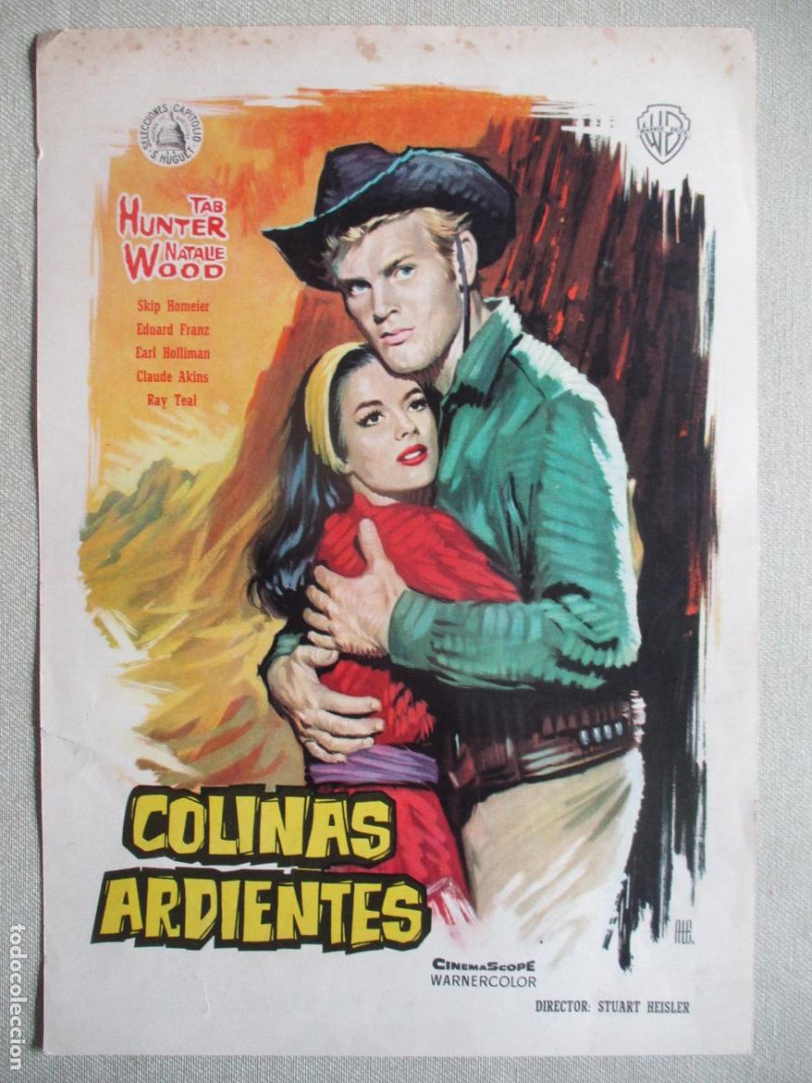 Cine: COLINAS ARDIENTES. GUIA ORIGINAL ESTRENO. PEDIDO MINIMO EN GUIAS 10 EUROS.