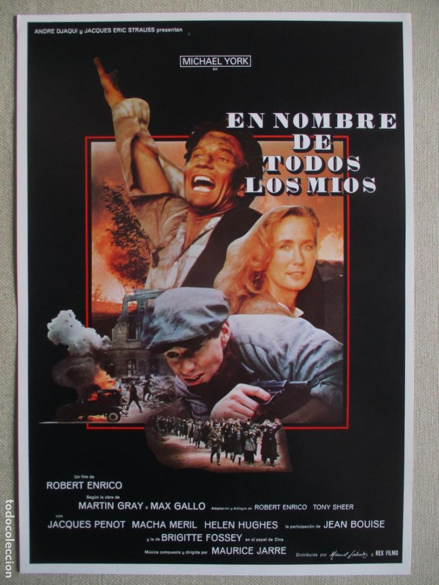 Cine: EN NOMBRE DE TODOS LOS MIOS. GUIA ORIGINAL ESTRENO. PEDIDO MINIMO EN GUIAS 10 EUROS.