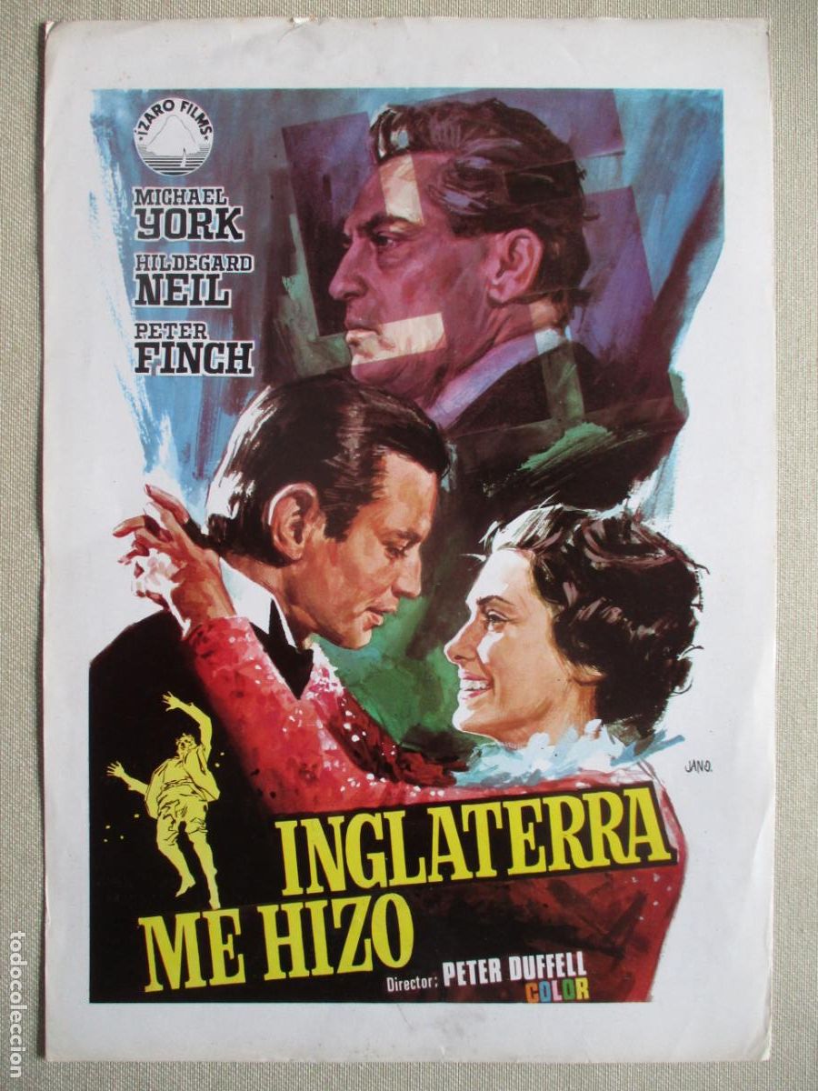 Cine: INGLATERRA ME HIZO. GUIA ORIGINAL ESTRENO. PEDIDO MINIMO EN GUIAS 10 EUROS.