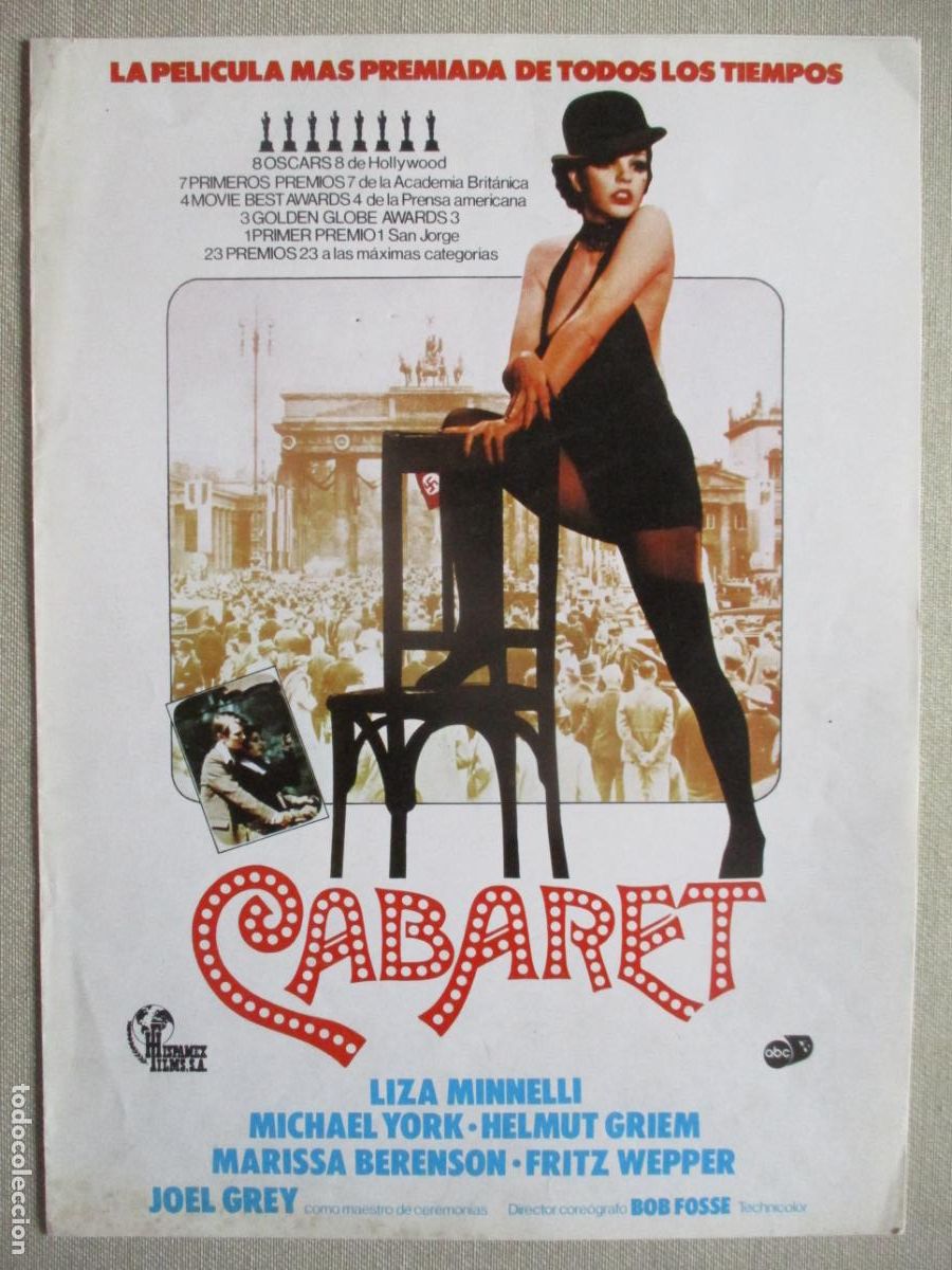 Cine: CABARET. GUIA ORIGINAL ESTRENO. PEDIDO MINIMO EN GUIAS 10 EUROS.