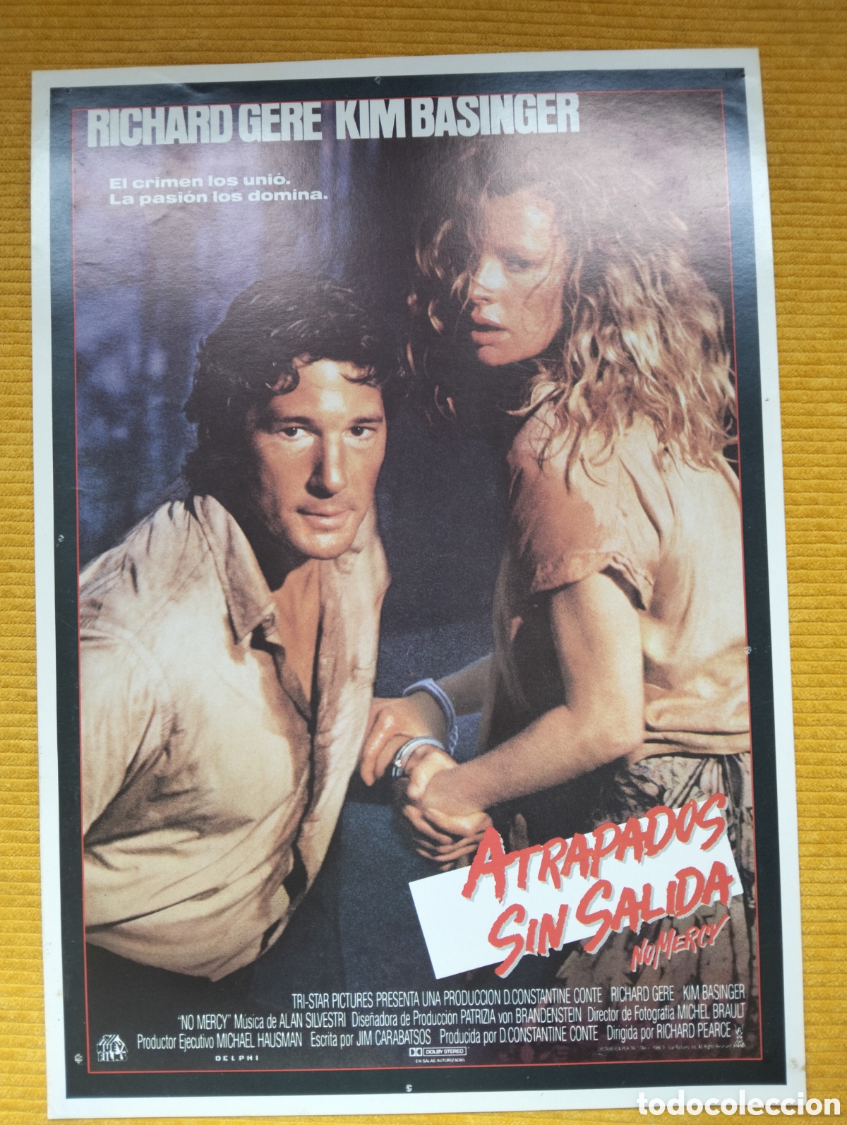 Kino: Atrapados sin salida Richard Gere Kim Basinger guia de cine original - J54