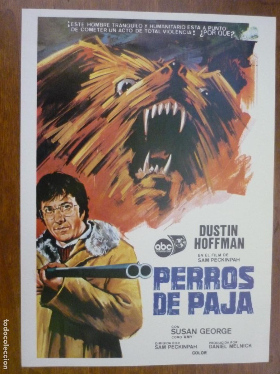 Cine: perros de paja - guia publicitaria original - dustin hoffman susan george sam peckinpah Straw Dogs