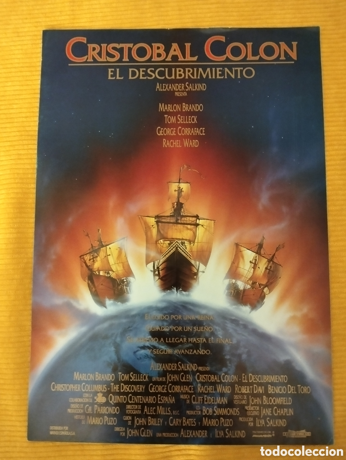 Cine: CRIST&Oacute;BAL COL&Oacute;N EL DESCUBRIMIENTOGUIA DE CINE ORIGINAL J58