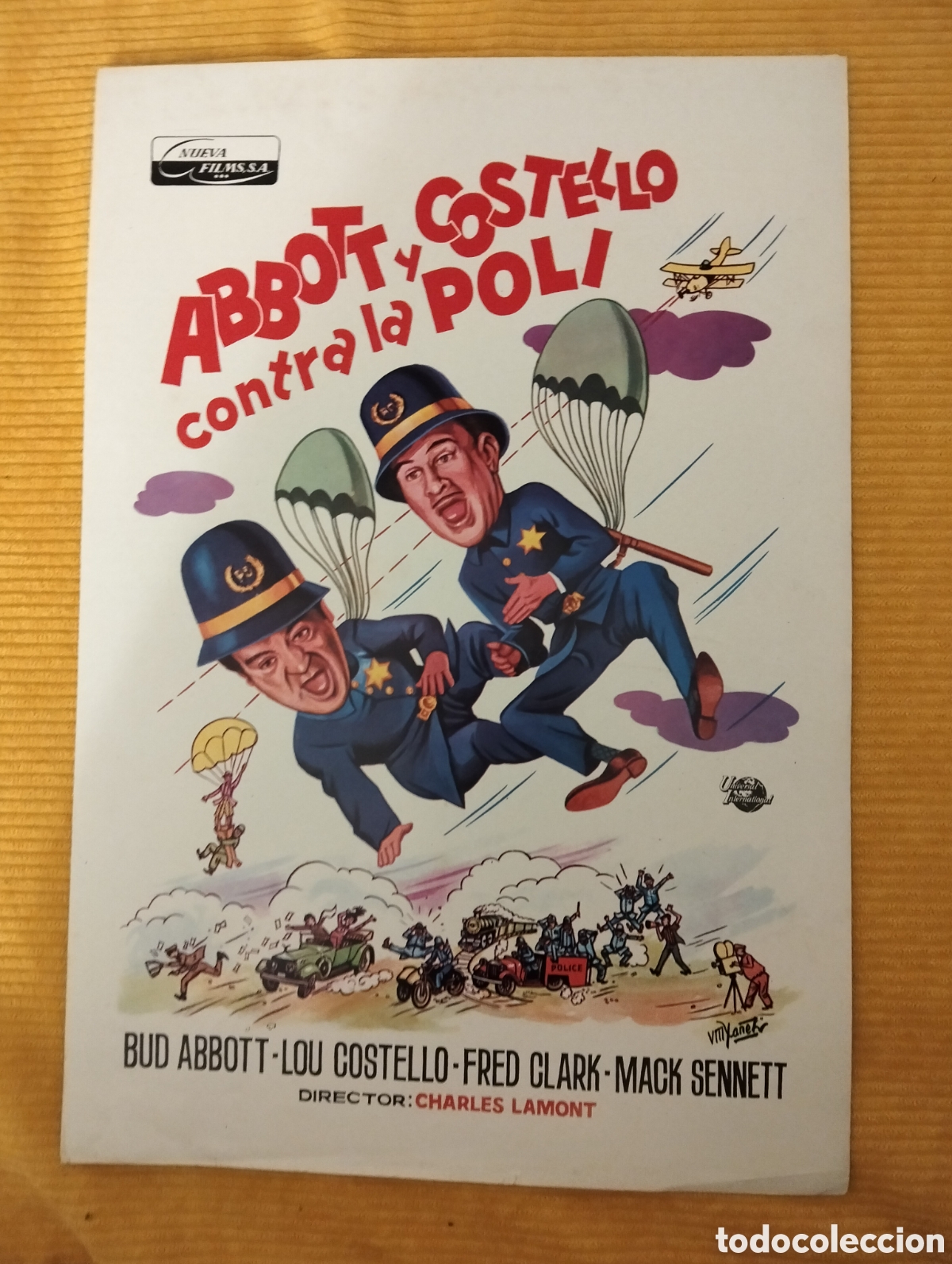 Cinema: ABBOTT Y COSTELLO CONTRA LA POLI BUD ABBOTT LOU COST GUIA DE CINE ORIGINAL GUIA DE CINE ORIGINAL J58