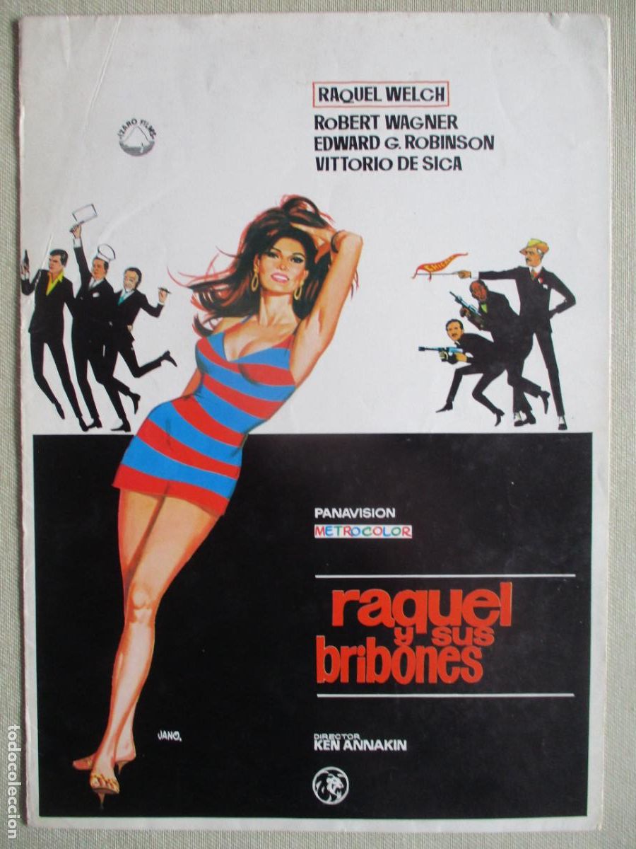 Cine: RAQUEL Y SUS BRIBONES. GUIA ORIGINAL ESTRENO. PEDIDO MINIMO EN GUIAS 10 EUROS.