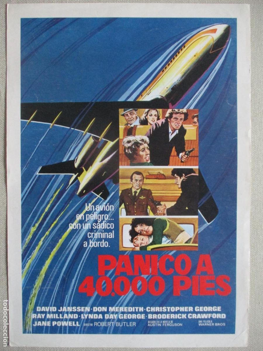 Cine: PANICO A 40.000 PIES. GUIA ORIGINAL ESTRENO. PEDIDO MINIMO EN GUIAS 10 EUROS.