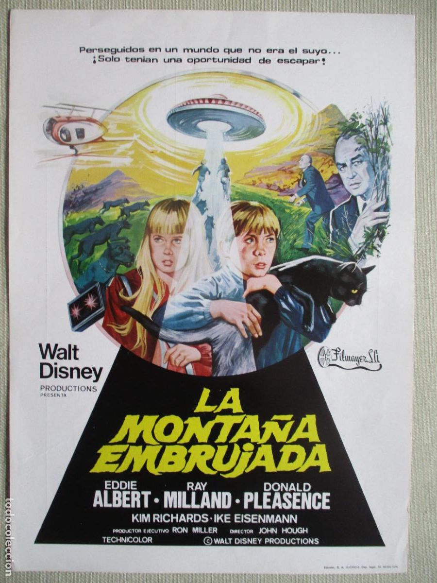 Cine: LA MONTA&Ntilde;A EMBRUJADA. GUIA ORIGINAL ESTRENO. PEDIDO MINIMO EN GUIAS 10 EUROS.