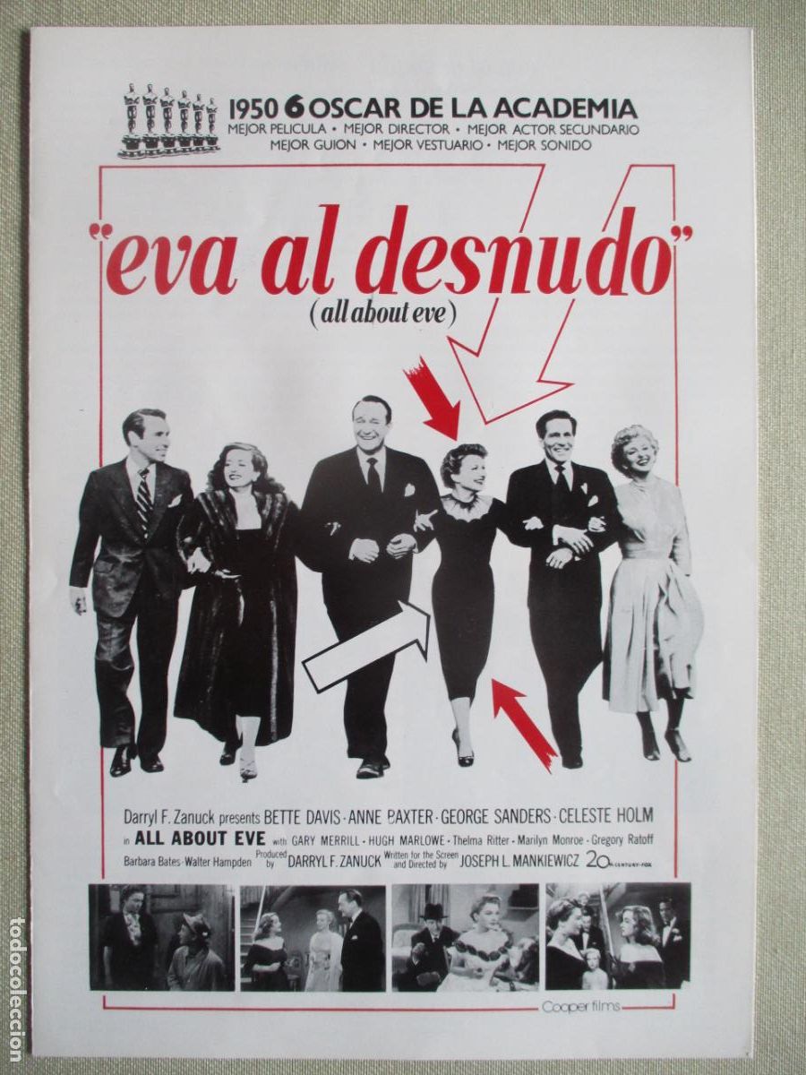Cinema: EVA AL DESNUDO. GUIA ORIGINAL RE-ESTRENO. PEDIDO MINIMO EN GUIAS 10 EUROS.