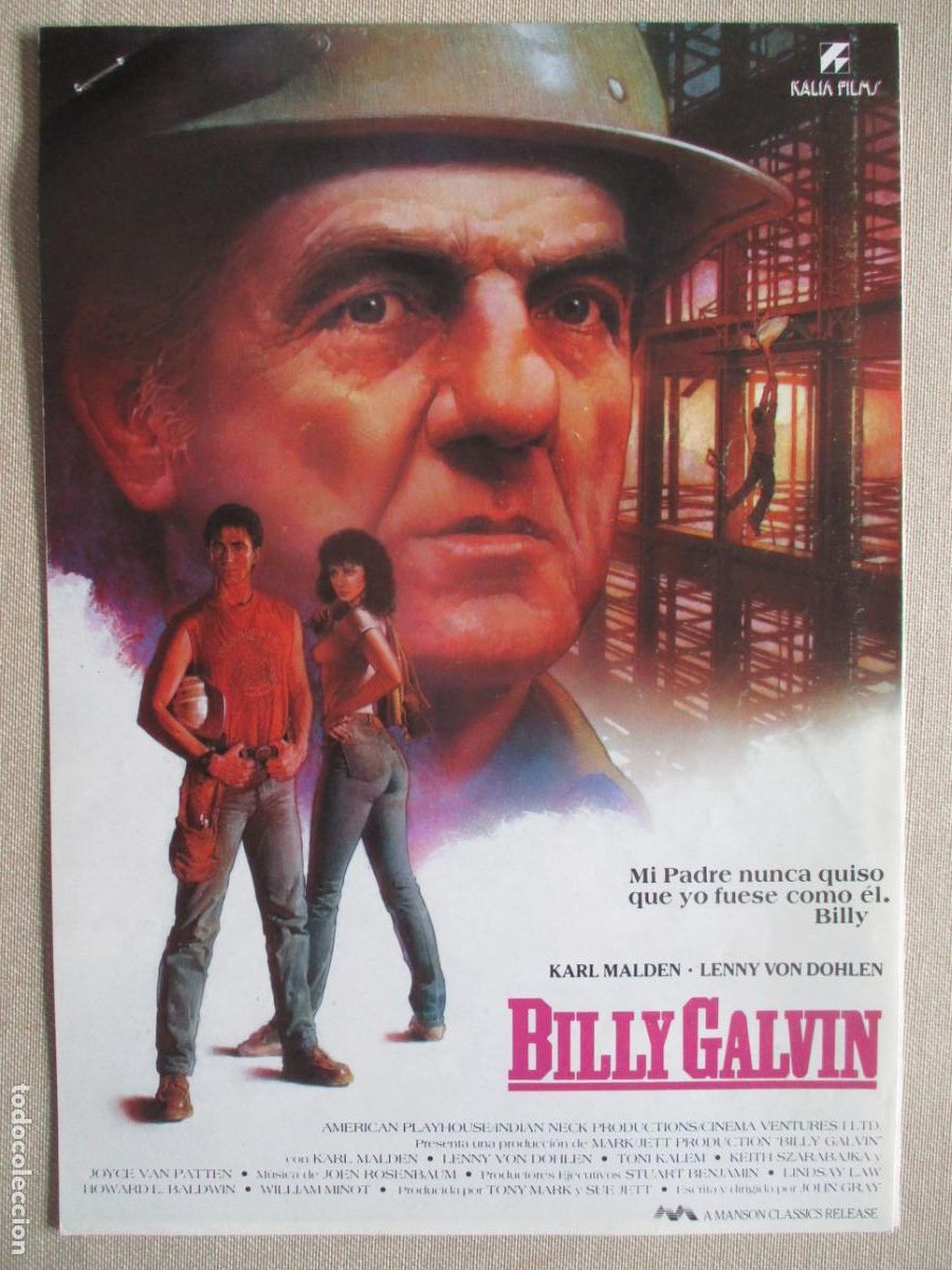 Cinema: BILLY GALVIN. GUIA ORIGINAL ESTRENO. PEDIDO MINIMO EN GUIAS 10 EUROS.