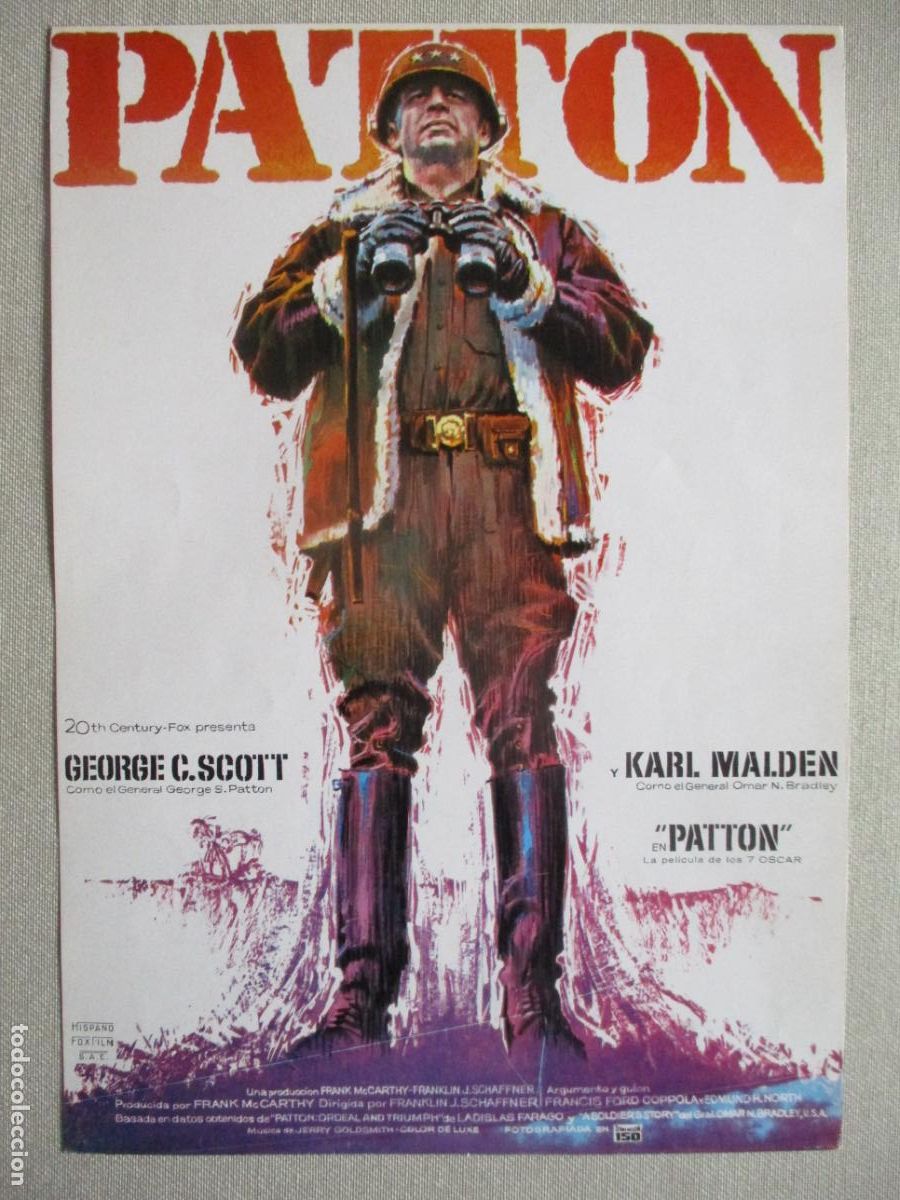 Cinema: PATTON. GUIA ORIGINAL ESTRENO. PEDIDO MINIMO EN GUIAS 10 EUROS.