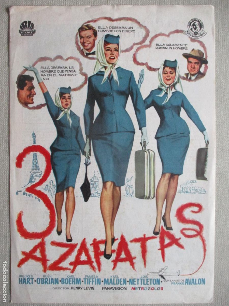 Cinema: 3 AZAFATAS. GUIA ORIGINAL ESTRENO. PEDIDO MINIMO EN GUIAS 10 EUROS.