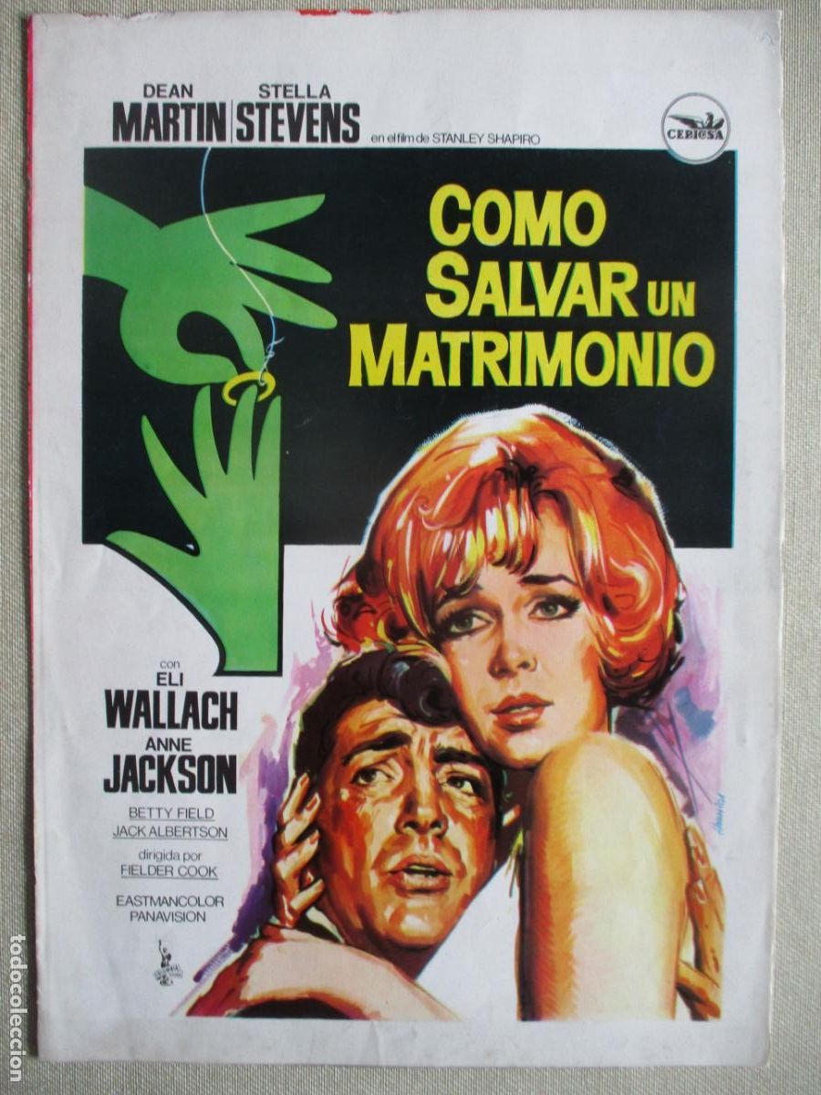 Cine: COMO SALVAR UN MATRIMONIO. GUIA ORIGINAL ESTRENO. PEDIDO MINIMO EN GUIAS 10 EUROS.