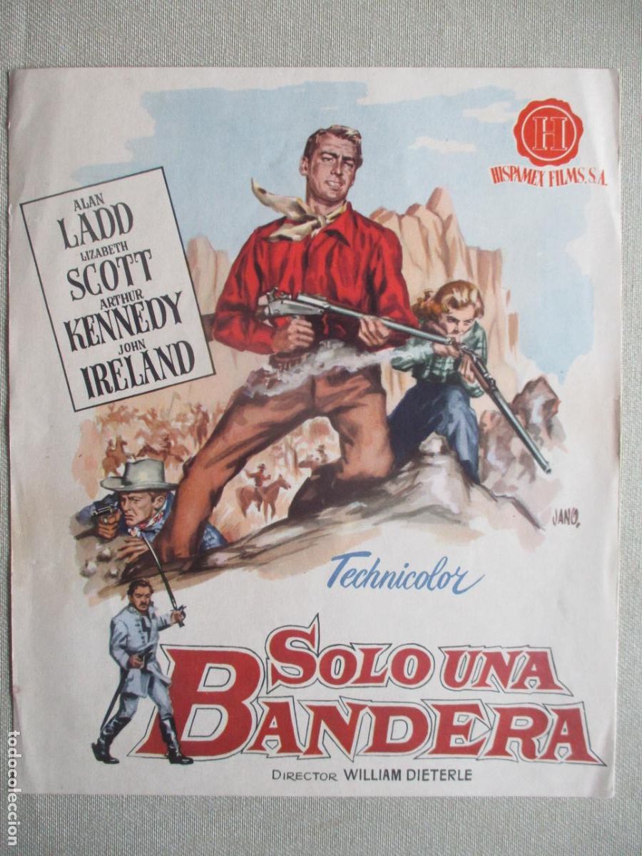 Cine: SOLO UNA BANDERA. GUIA ORIGINAL ESTRENO. PEDIDO MINIMO EN GUIAS 10 EUROS.