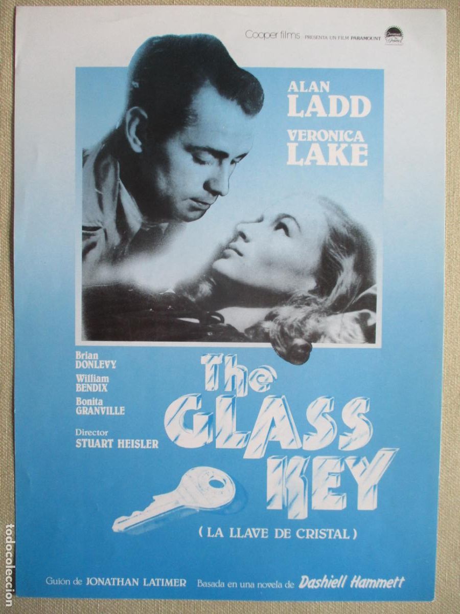 Cine: LA LLAVE DE CRISTAL. GUIA ORIGINAL RE-ESTRENO. PEDIDO MINIMO EN GUIAS 10 EUROS.