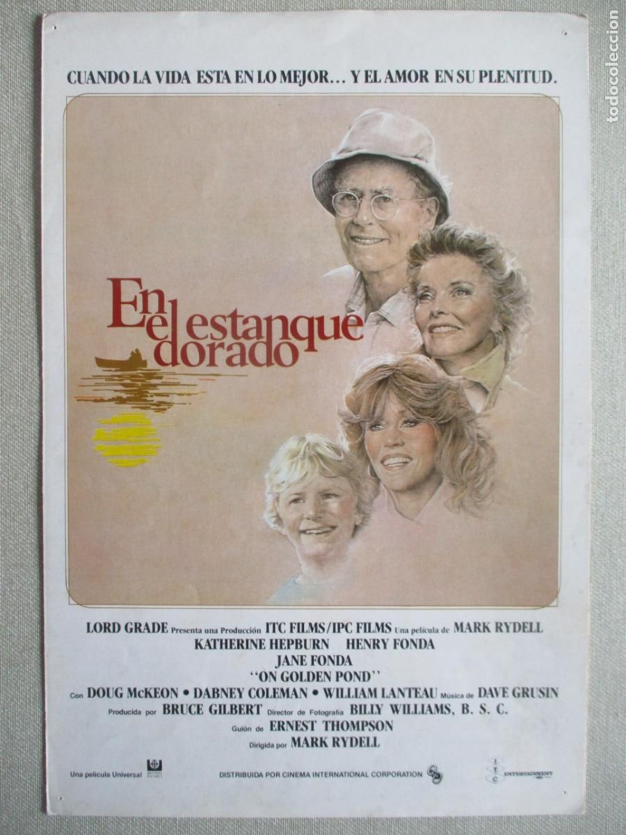 Cine: EN EL ESTANQUE DORADO. GUIA ORIGINAL ESTRENO. PEDIDO MINIMO EN GUIAS 10 EUROS.