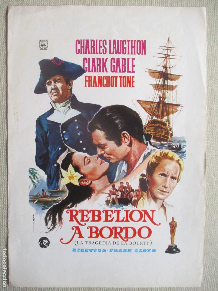 Cine: REBELION A BORDO. GUIA ORIGINAL RE-ESTRENO. PEDIDO MINIMO EN GUIAS 10 EUROS.