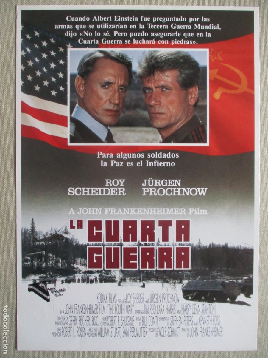 Cine: LA CUARTA GUERRA. GUIA ORIGINAL ESTRENO. PEDIDO MINIMO EN GUIAS 10 EUROS.