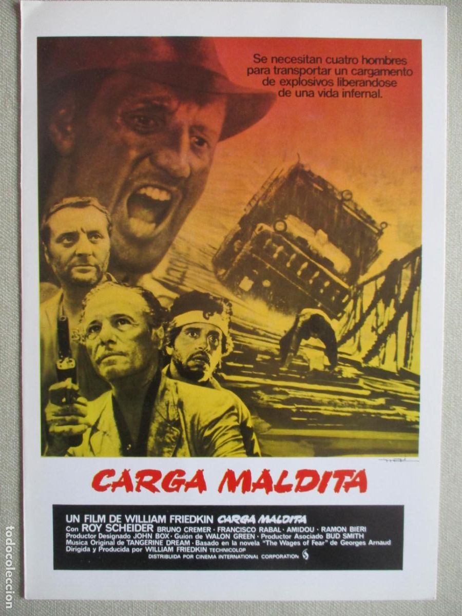 Cine: CARGA MALDITA. GUIA ORIGINAL ESTRENO. PEDIDO MINIMO EN GUIAS 10 EUROS.