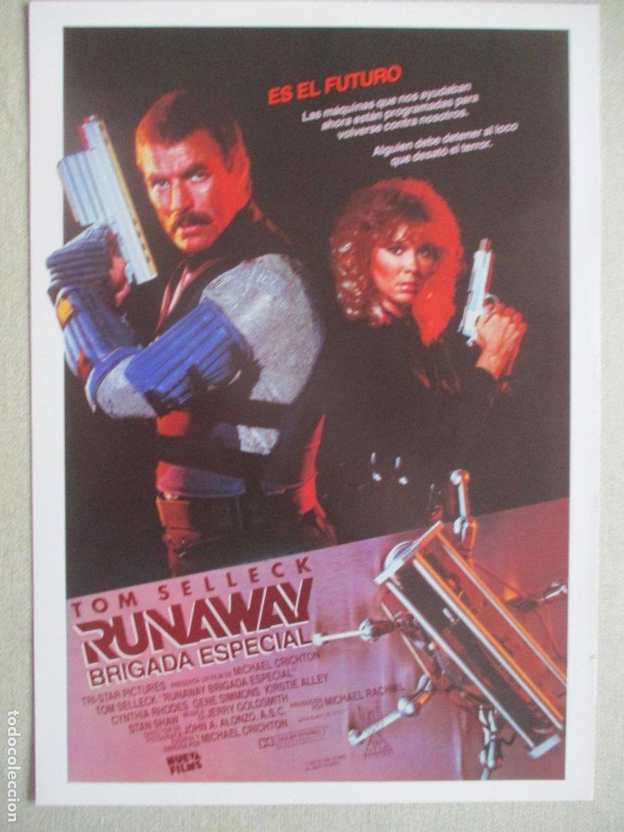 Cine: RUNAWAY BRIGADA ESPECIAL. GUIA ORIGINAL ESTRENO. PEDIDO MINIMO EN GUIAS 10 EUROS.